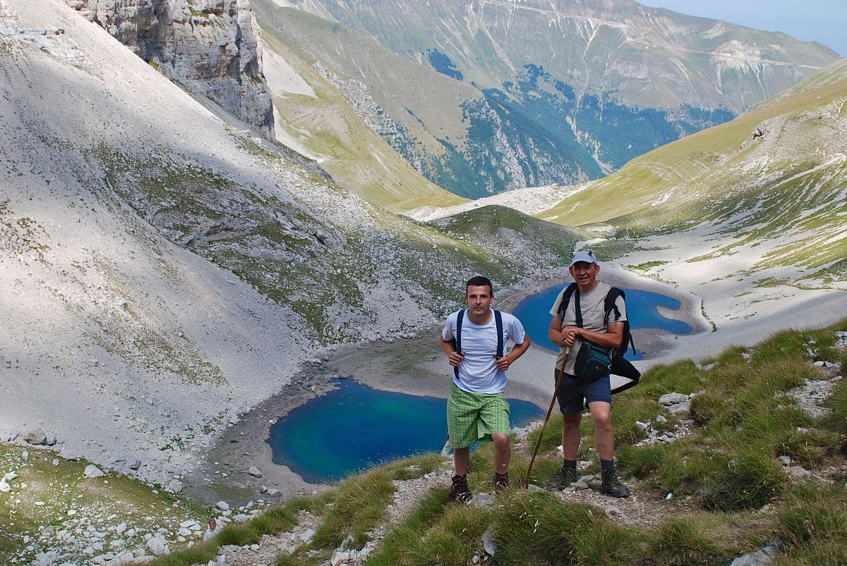 Monti Sibillili. Scendendo al Lago di Pilato.