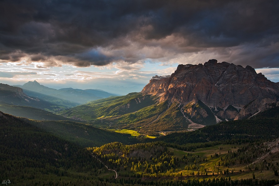Sunset on the Alta Badia