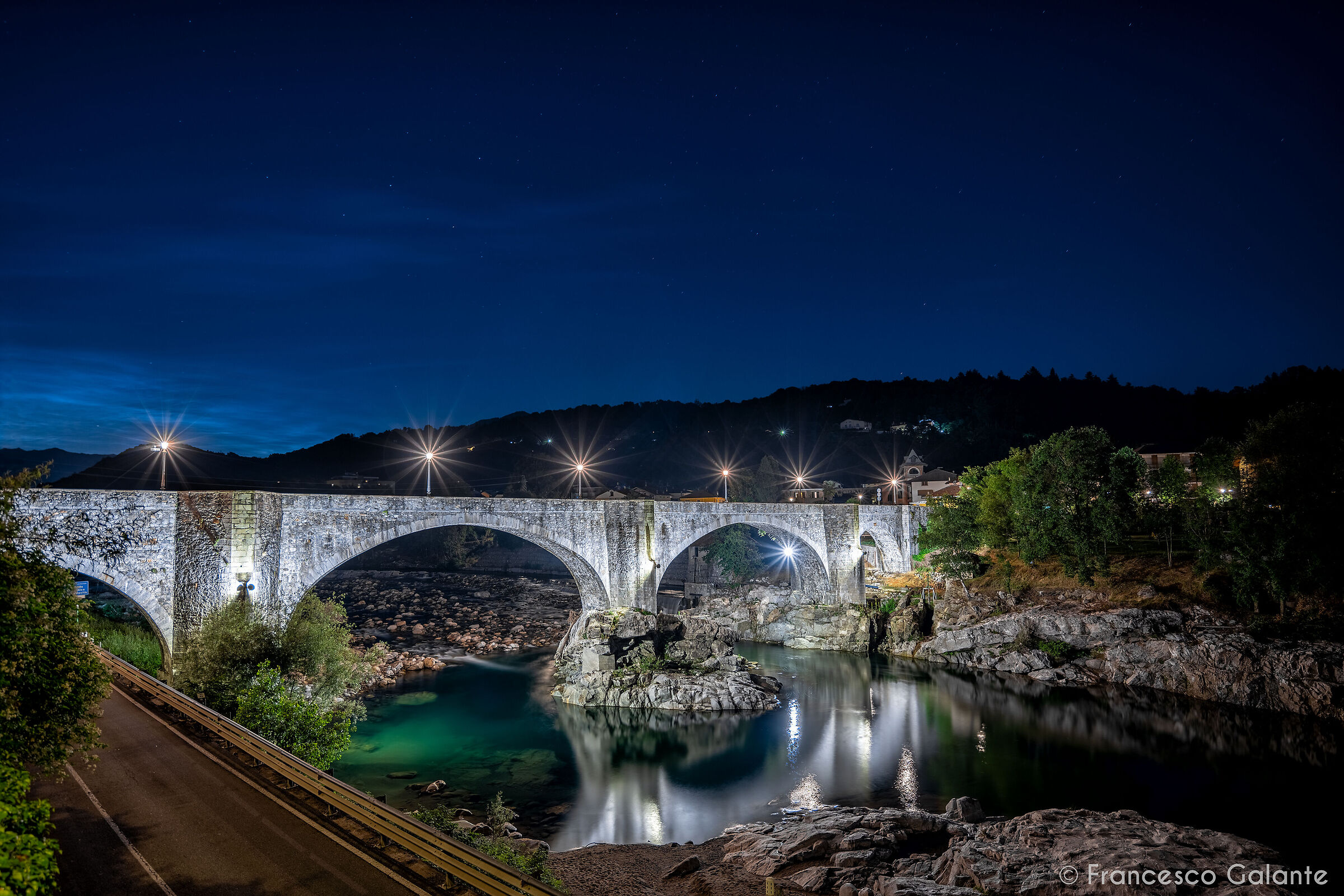 Ponte di Agnona in Notturna - Borgosesia
