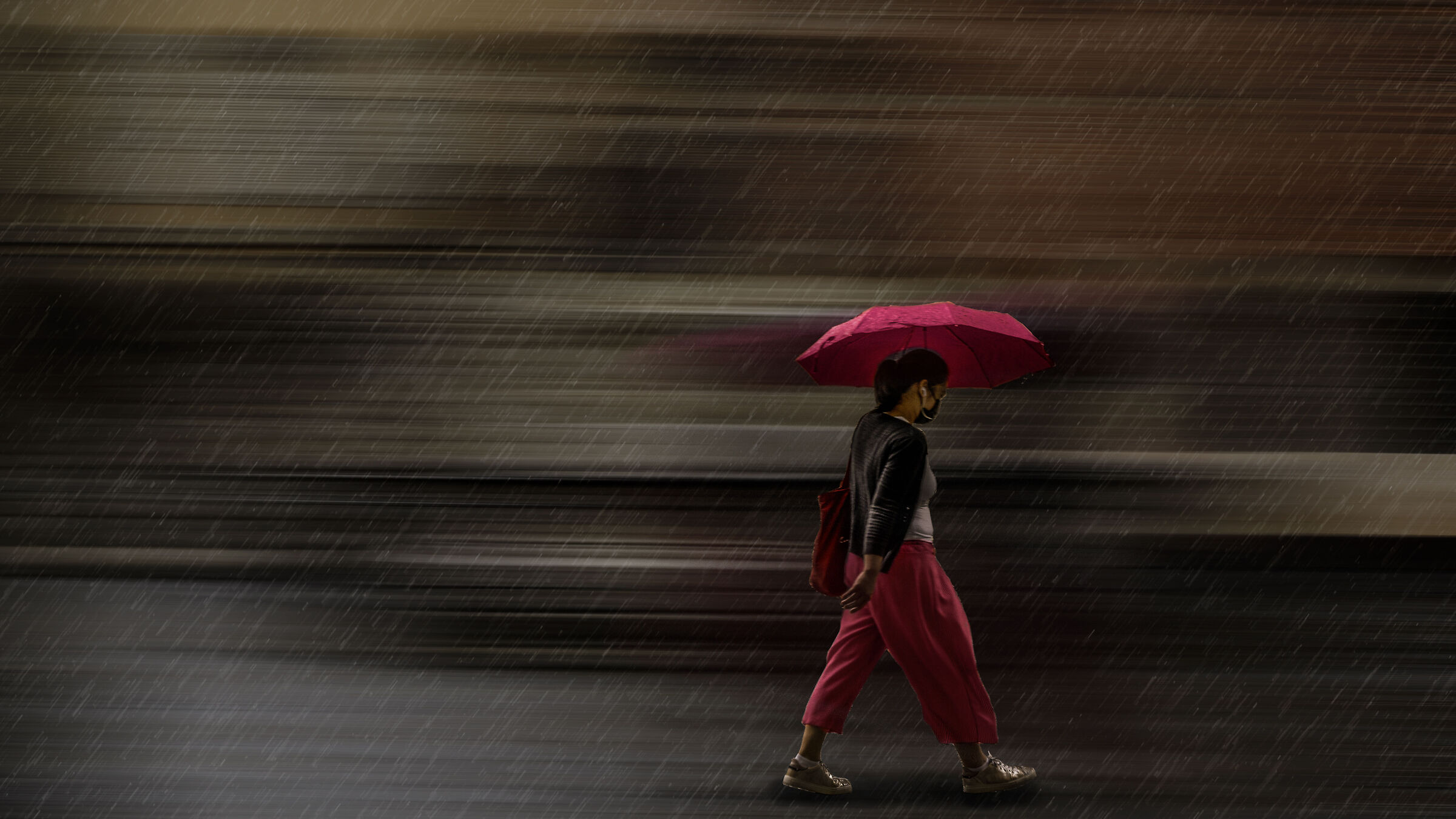 Alone in the rain