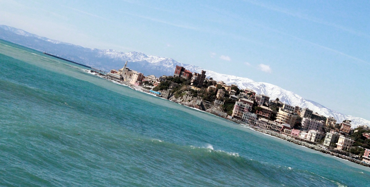 Mountains and sea, Genova Quarto dei Mille.