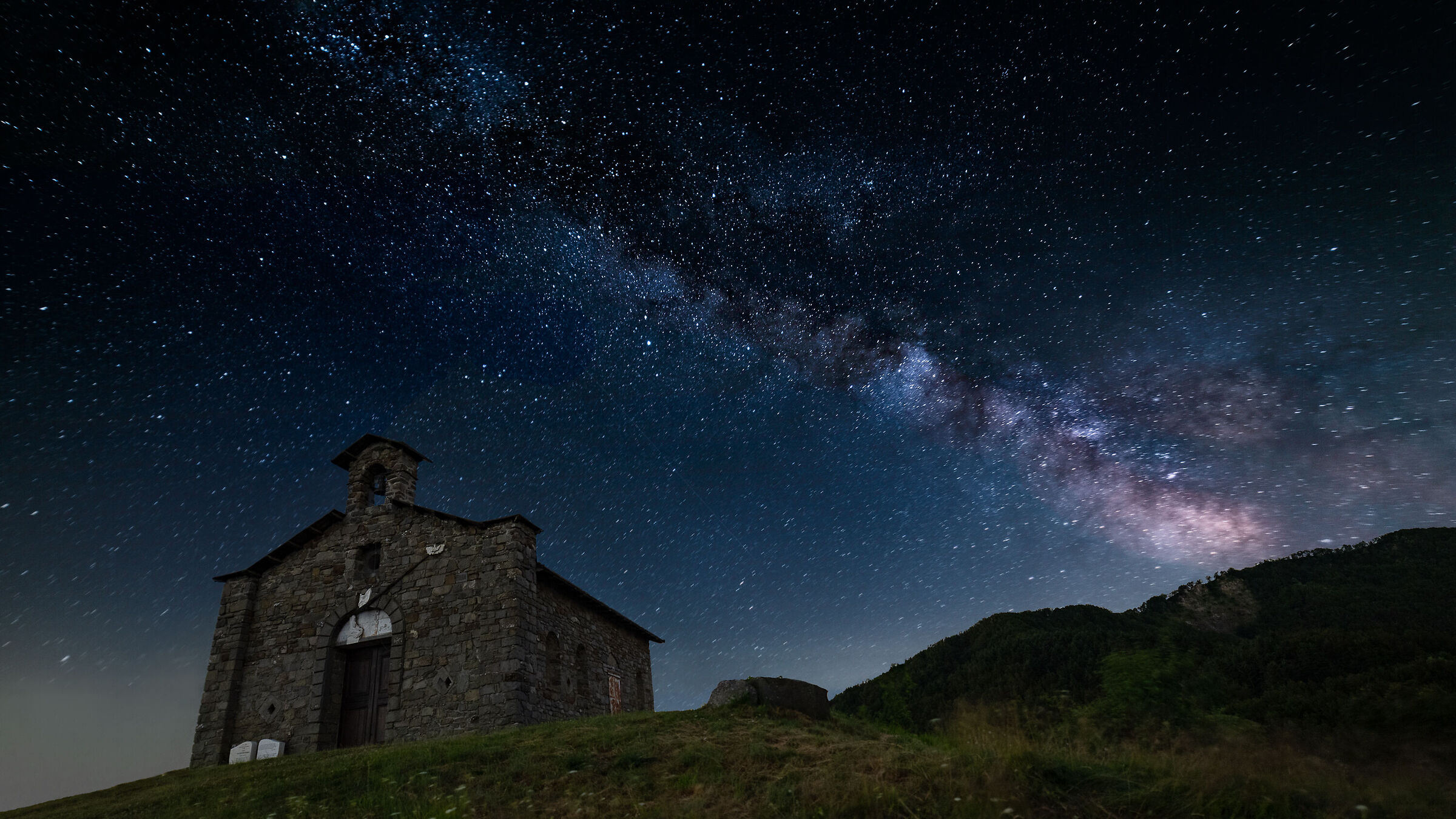 via lattea alla chiesetta della madonne dell'orsaro