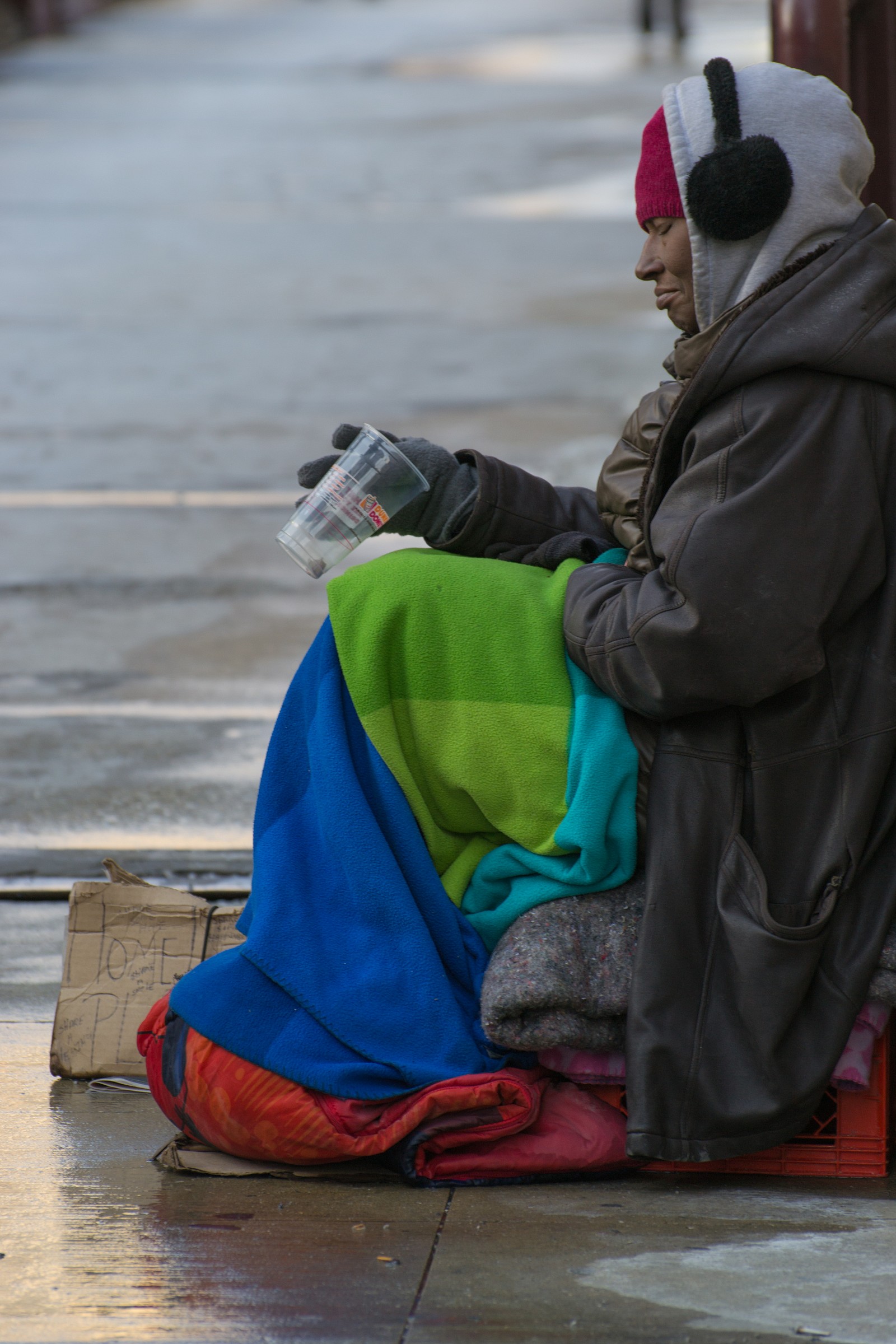 Woman on the bridge@ Chicago