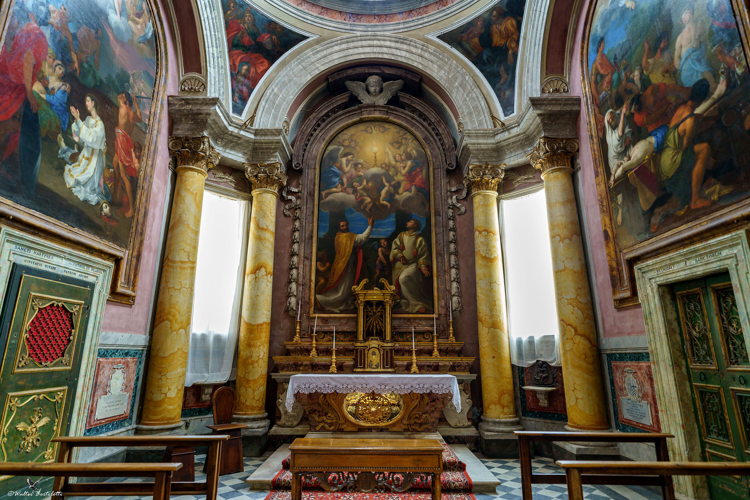 la cappella dei Santi Valentino ed Ilario