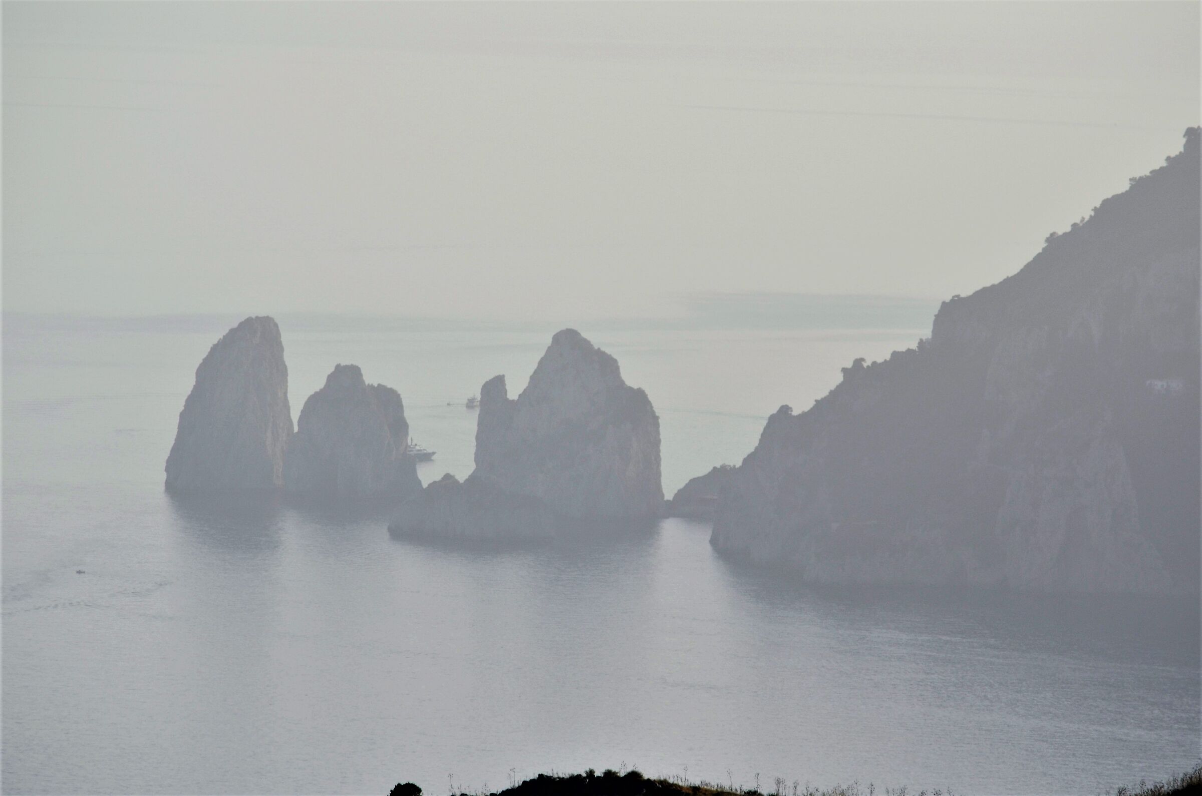 the faraglioni of Capri (from Monte San Costanzo)