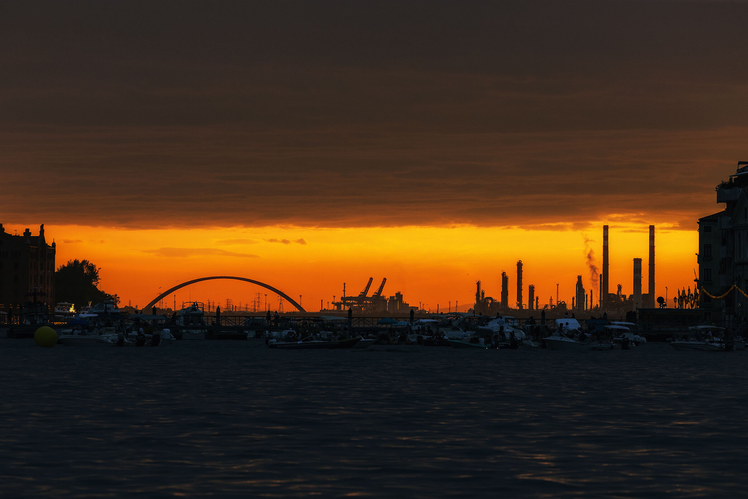 Sunset del Redentore sul canale della Giudecca