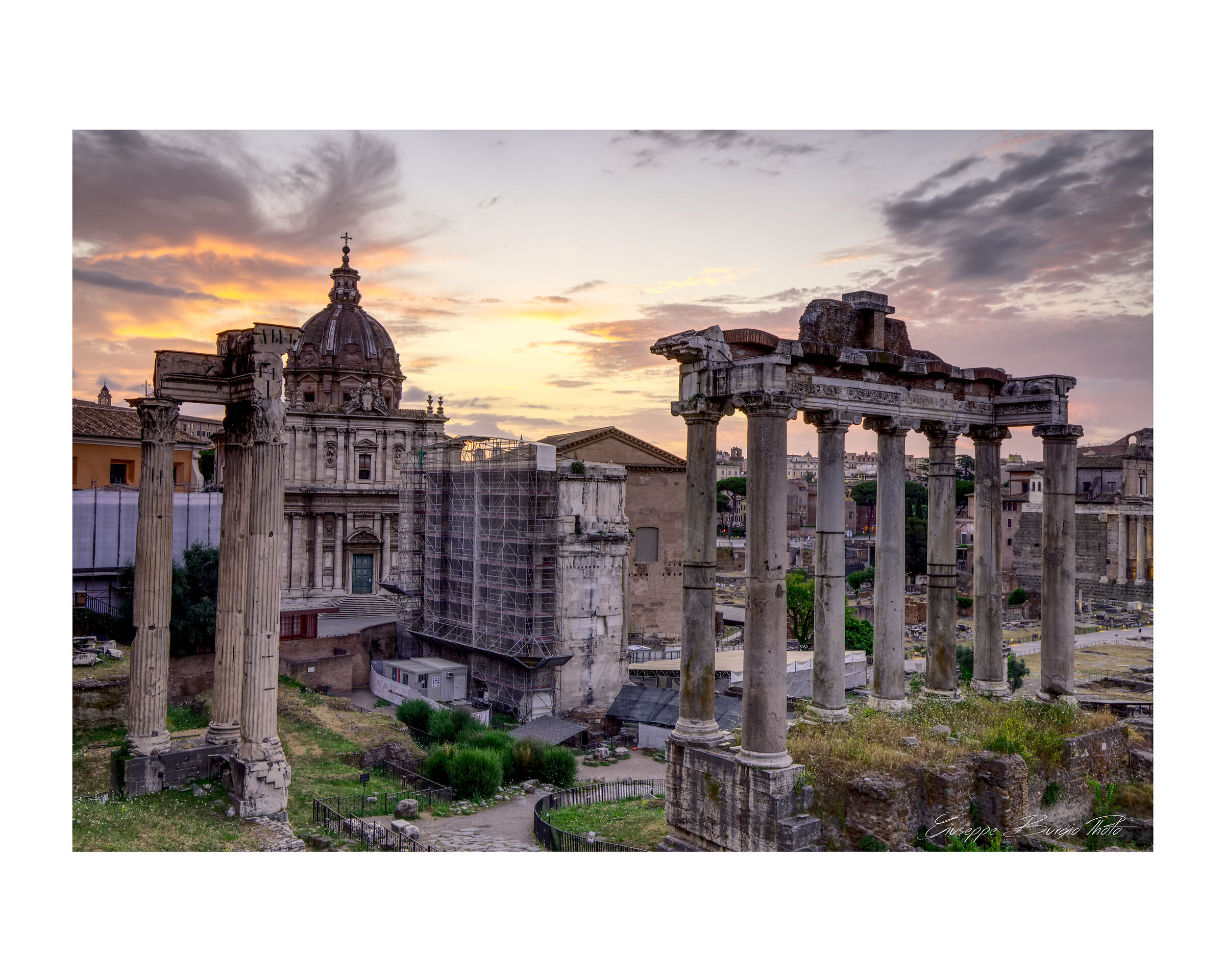 Sunrise over the Roman Forum