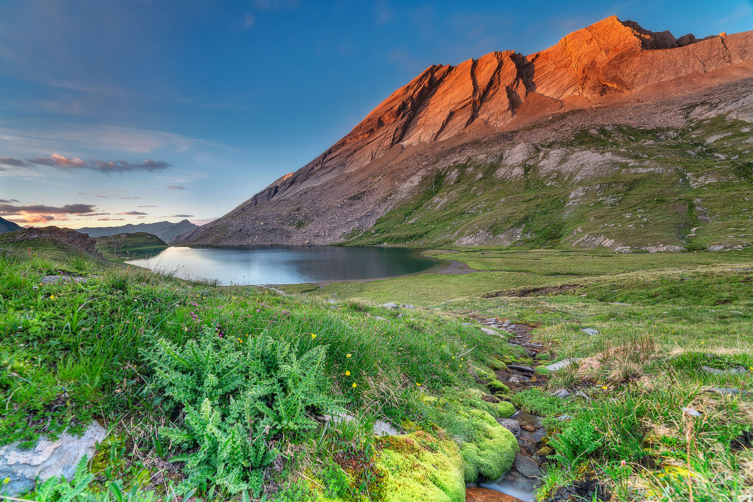Tramonto sulla Taillante
