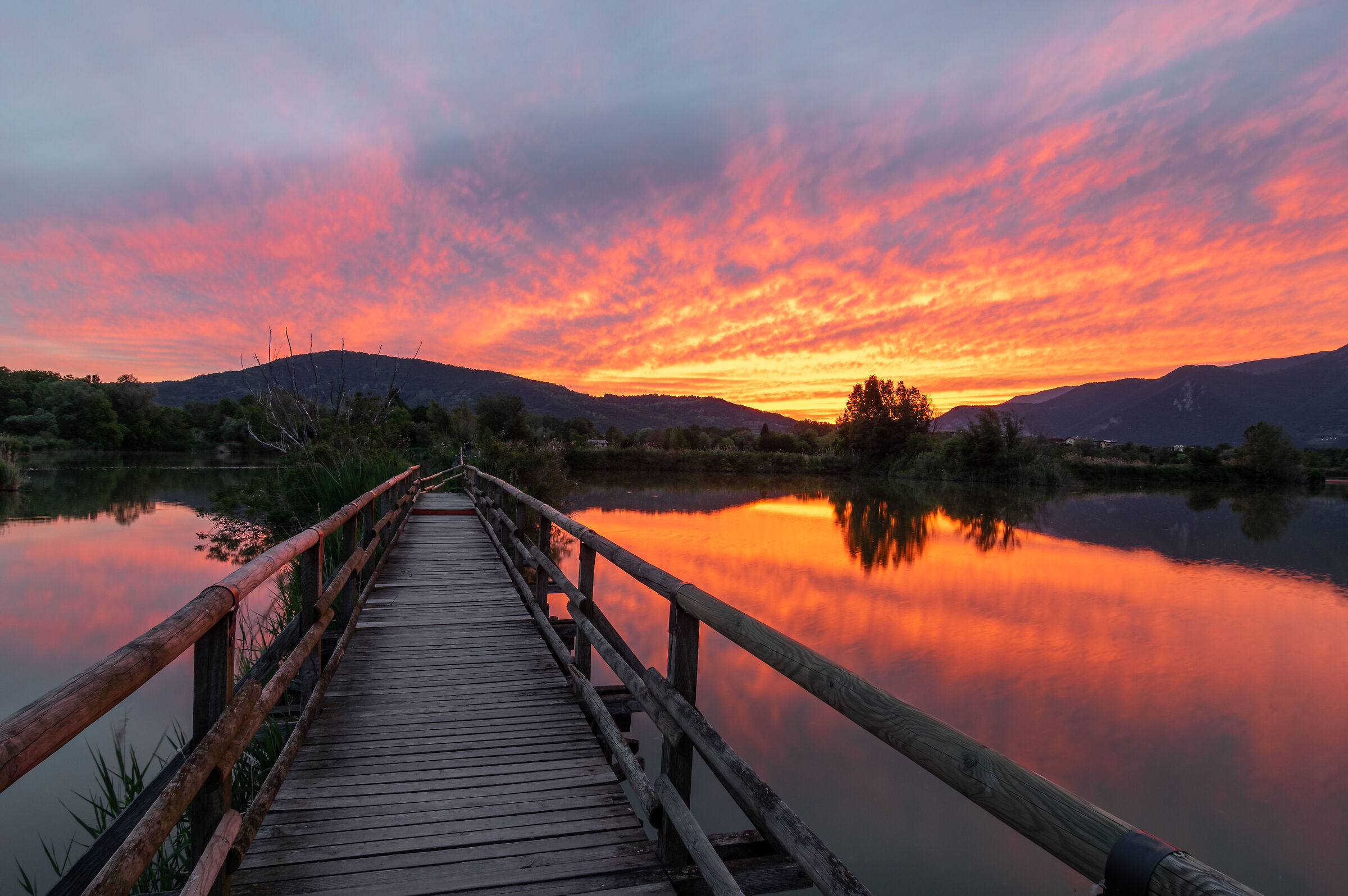 Tramonto alle torbiere