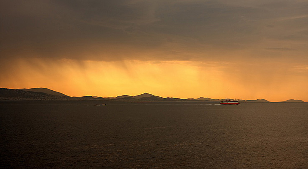 View from Saronikos Attiki (Greece)