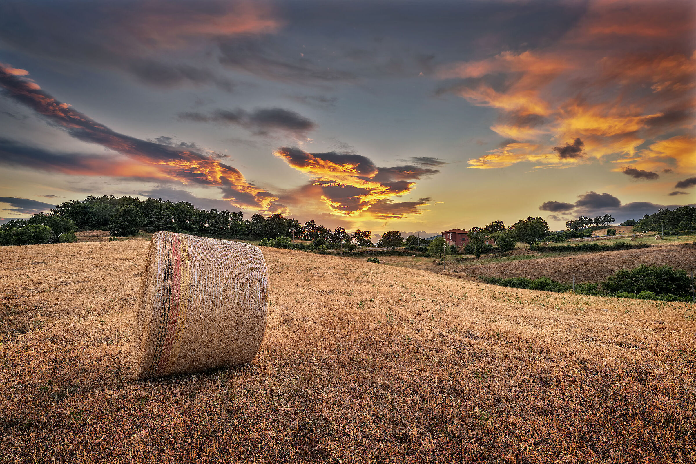 Sunset in the Apennines