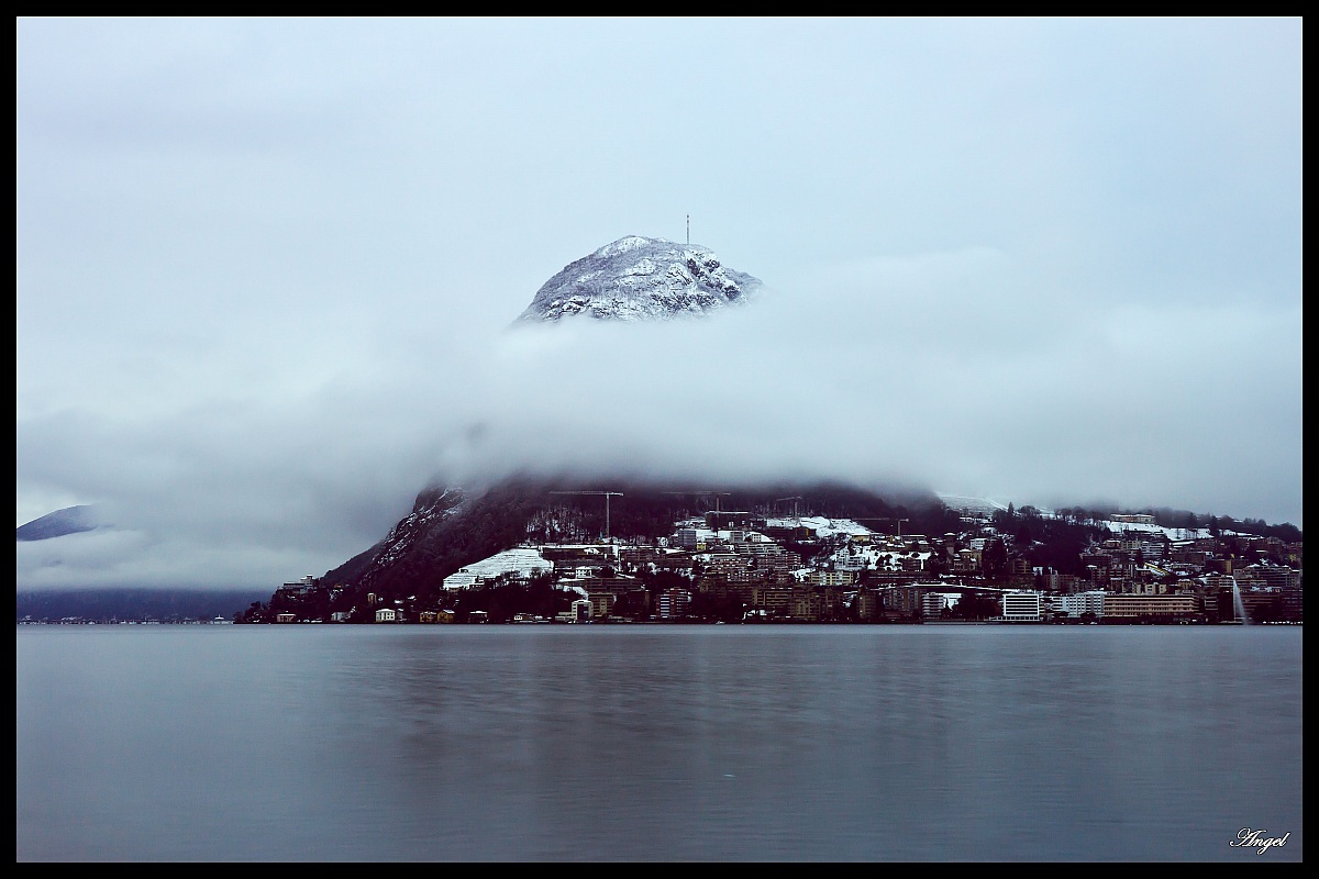 Lugano sotto la neve