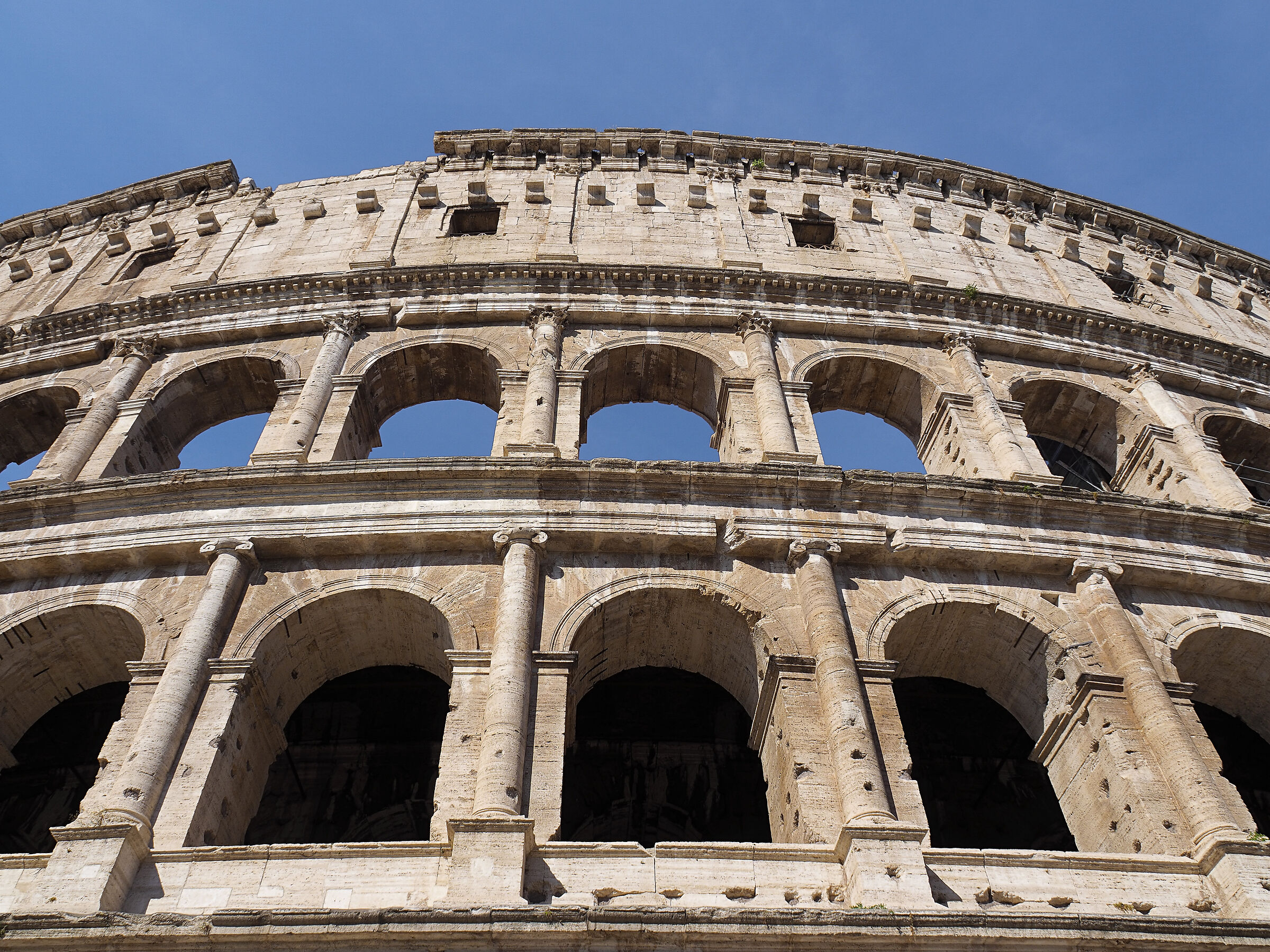 the colosseum - unusual view