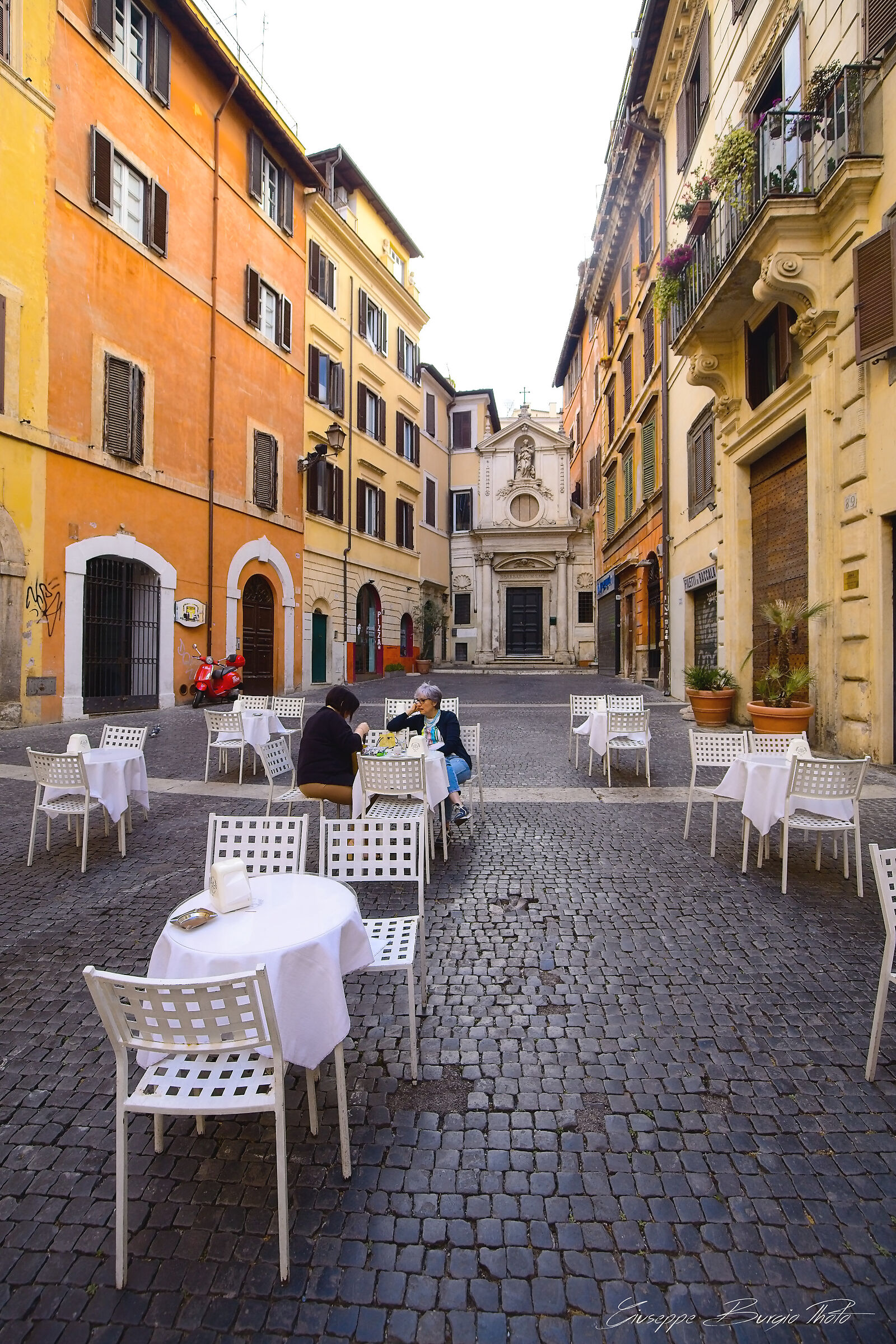 An early morning coffee