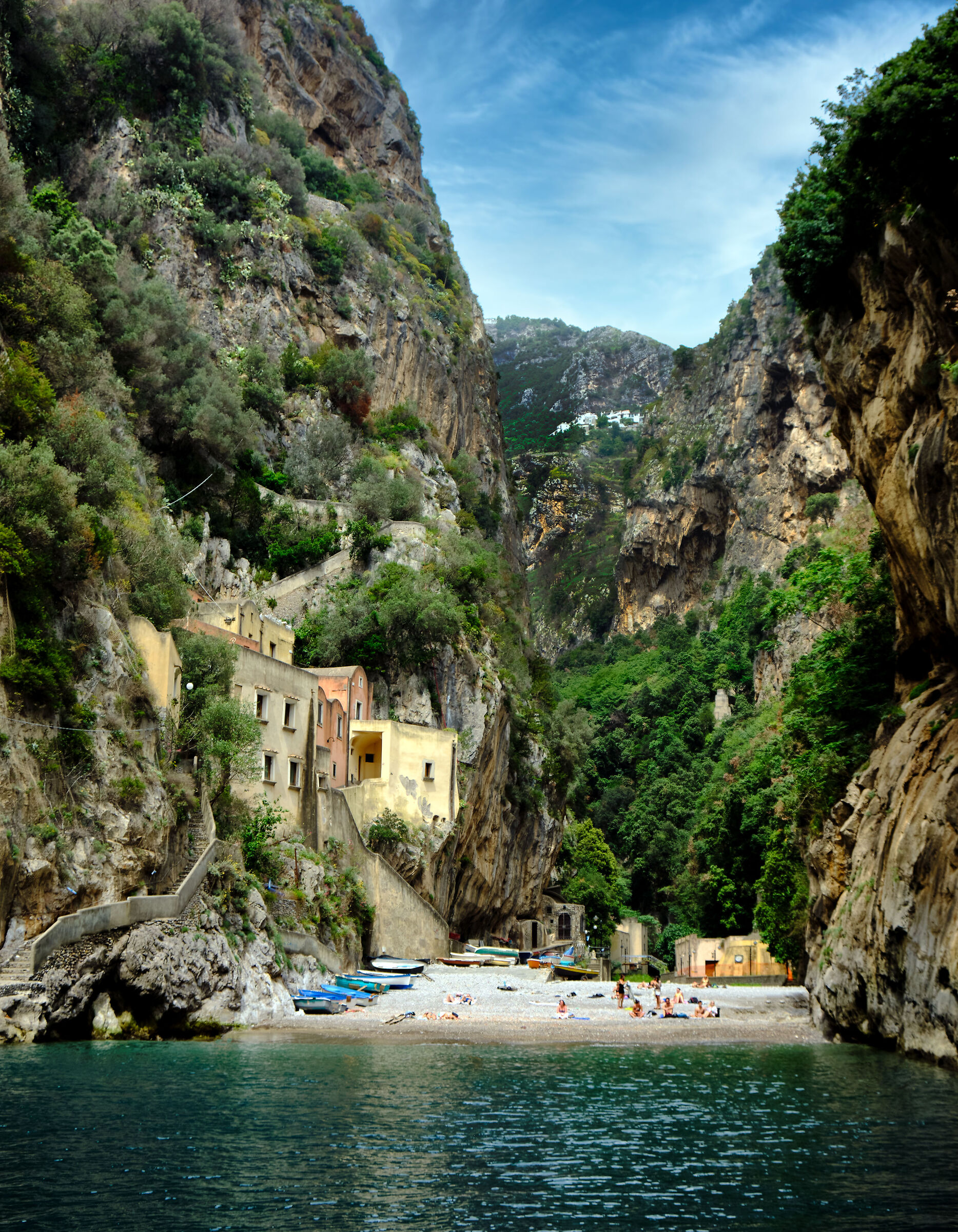 The beach of Furore