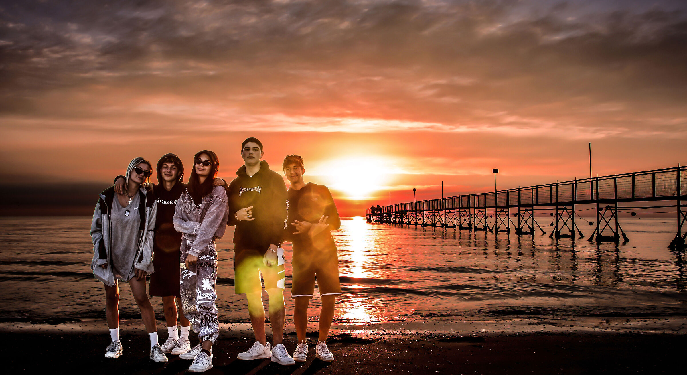 Boys and Girls at Sunrise