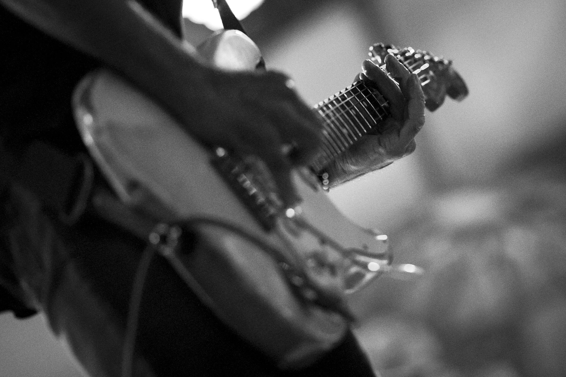 while the guitar ...