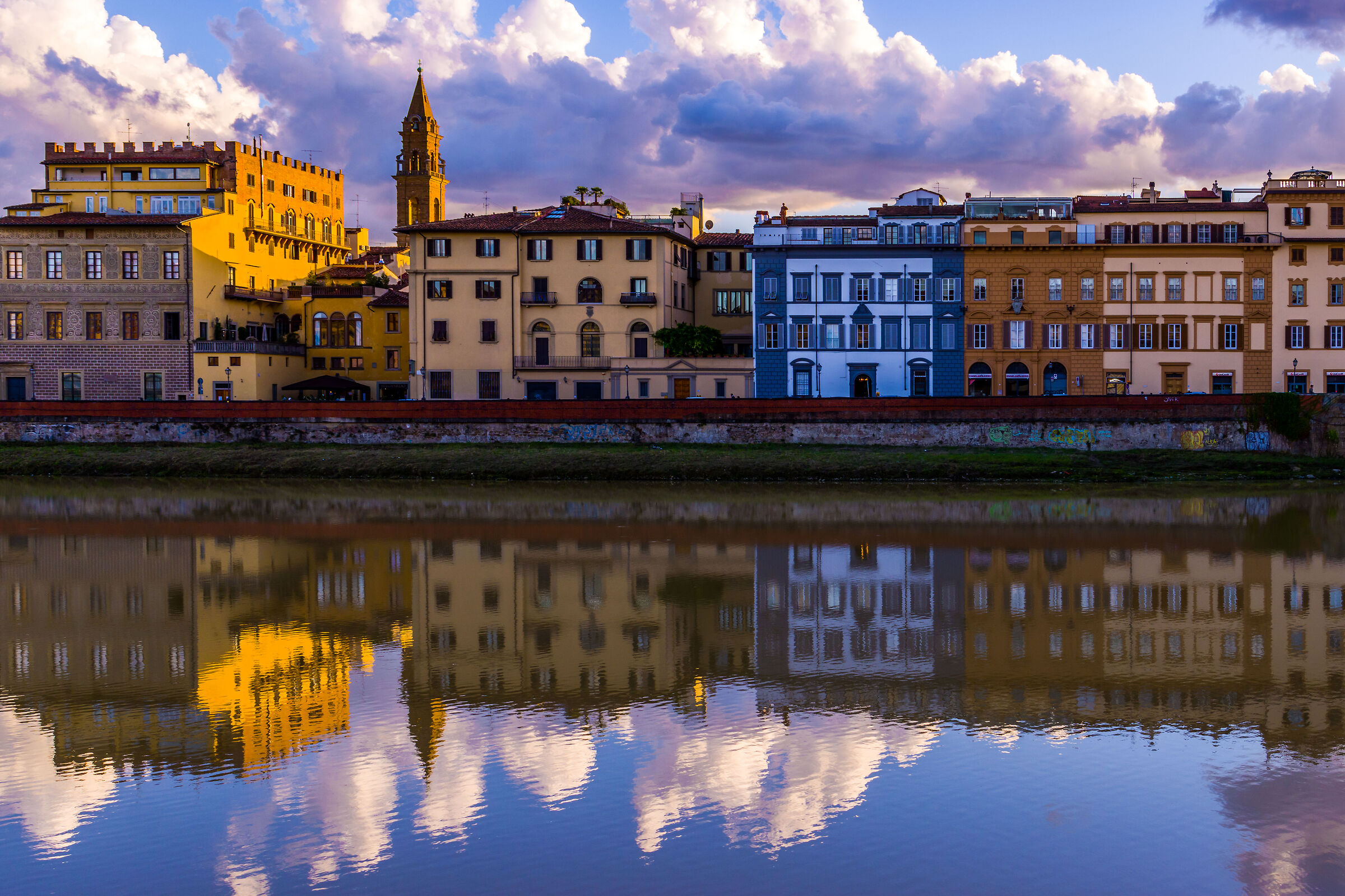 Along the Arno in Florence