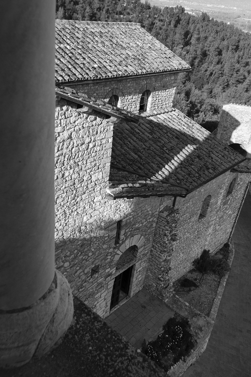 Abbazia di San Cassiano vista dalla torre