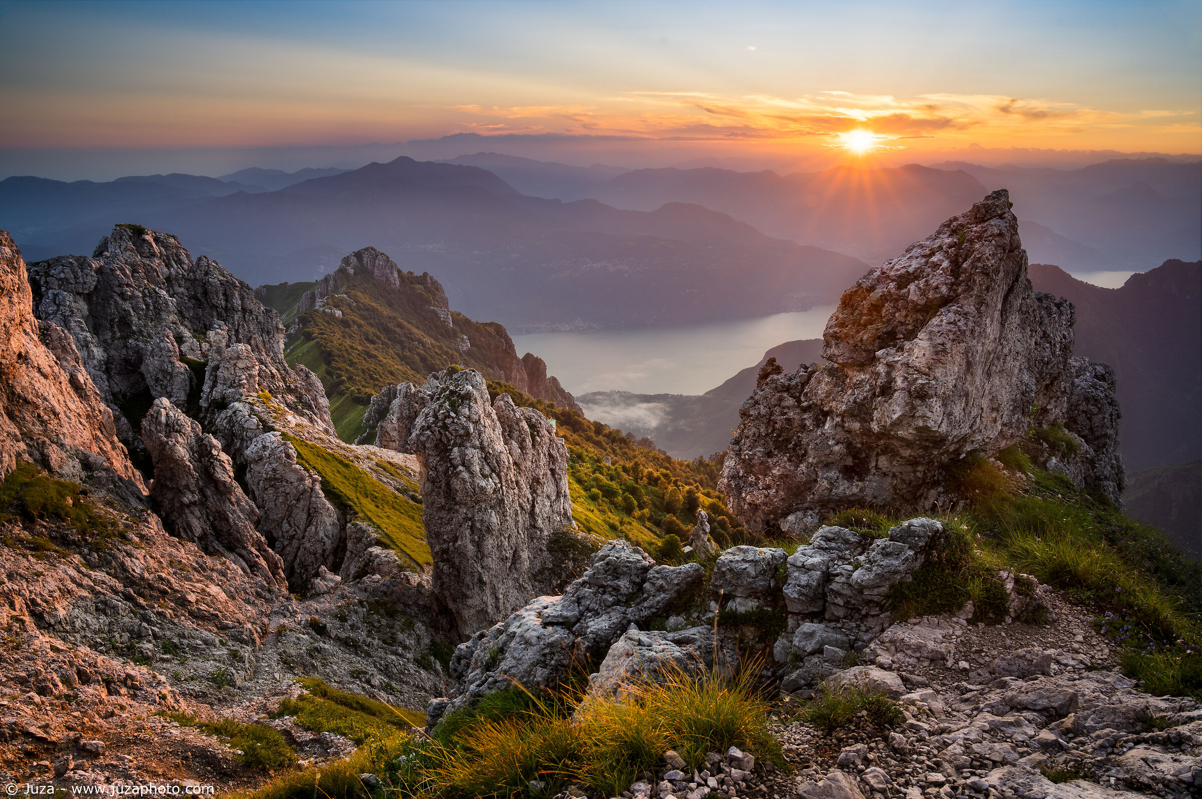 Il tramonto sulle Grigne