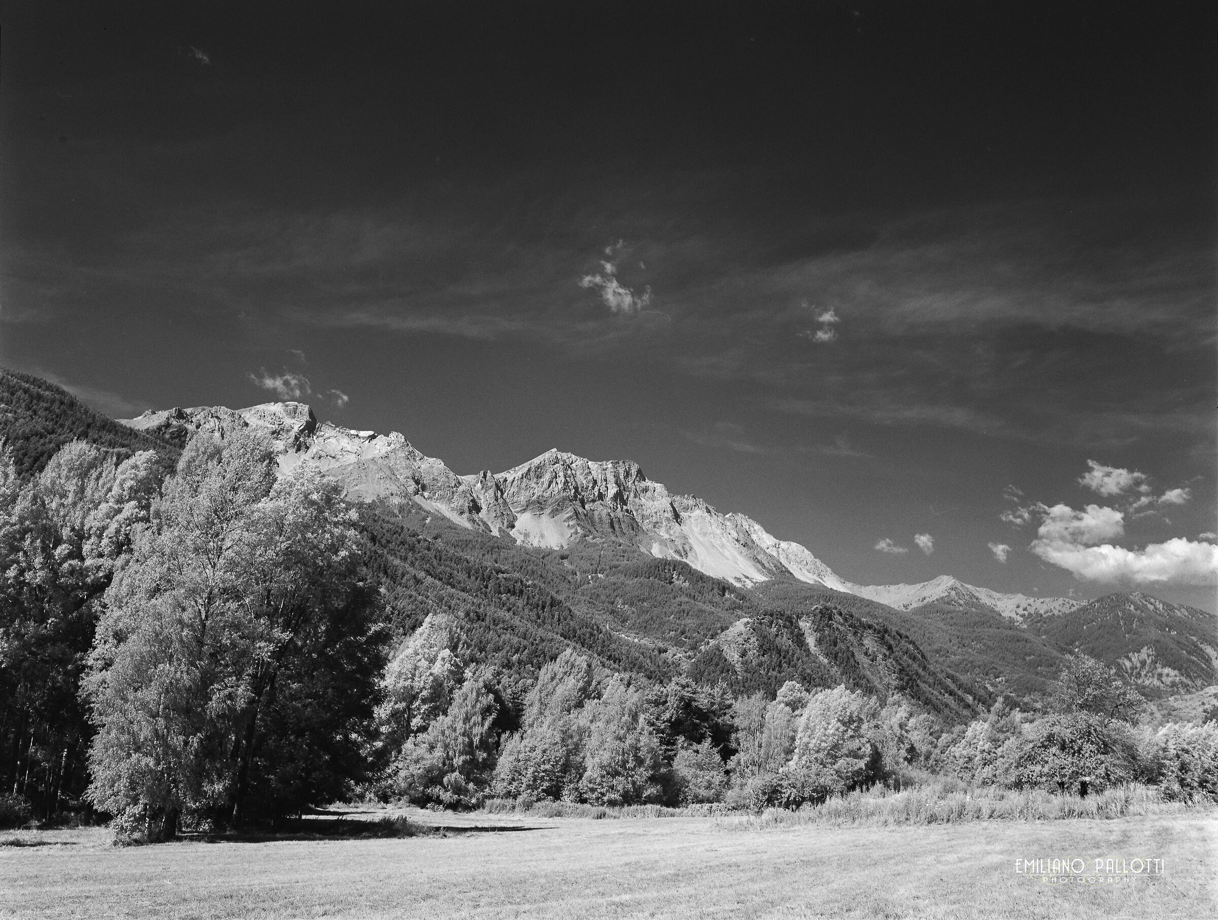Infrared mountains