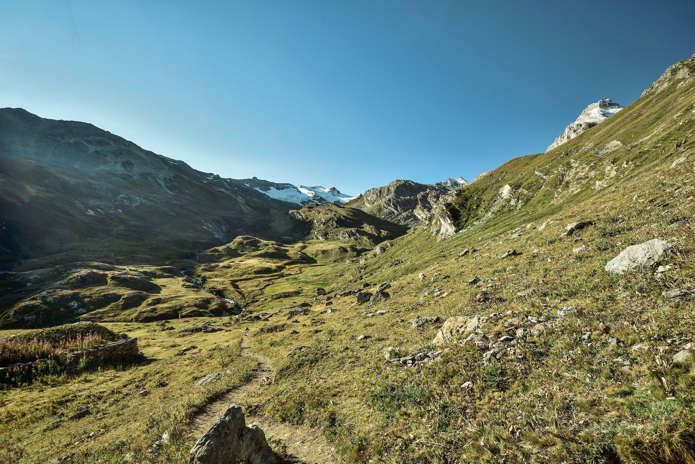 salendo dal rif.Benevolo verso il Lago Goletta