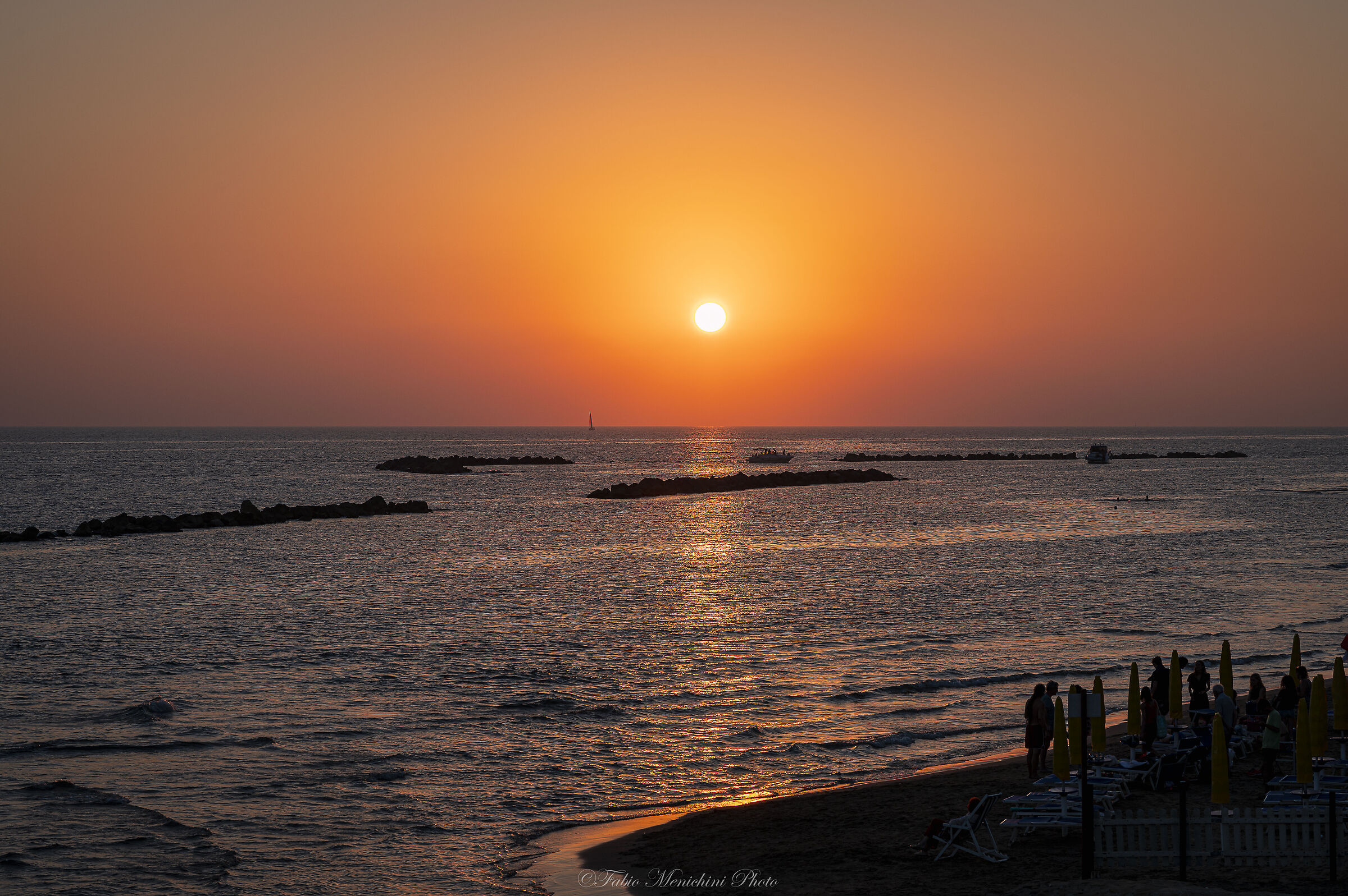 tramonto ad Anzio