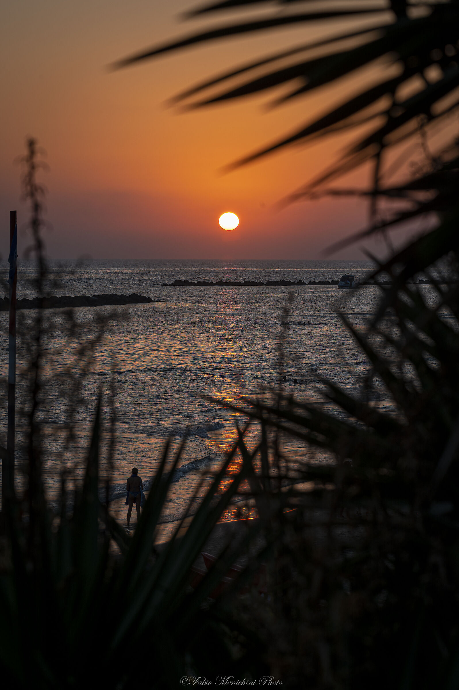 tramonto ad Anzio