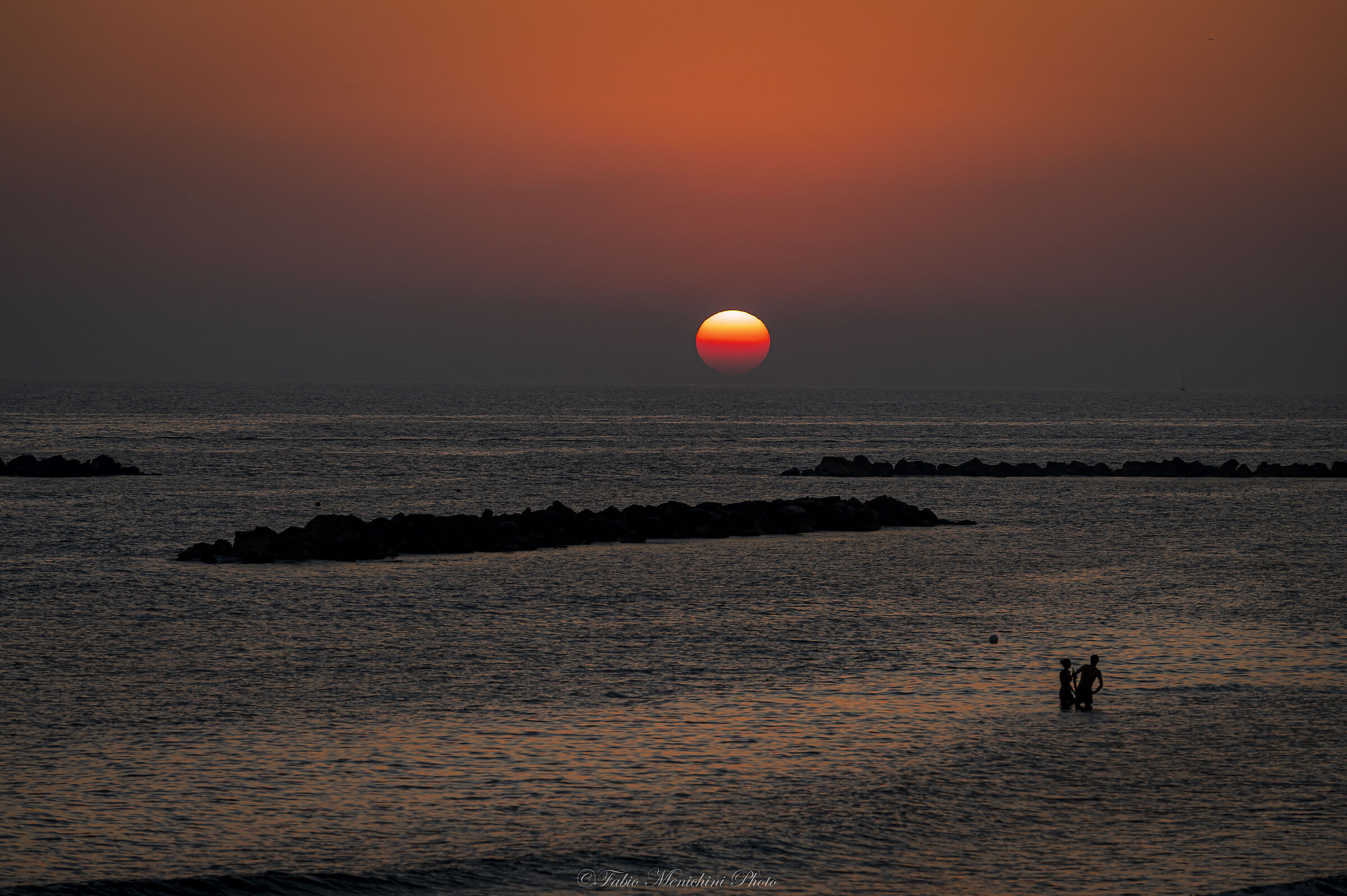 tramonto ad Anzio