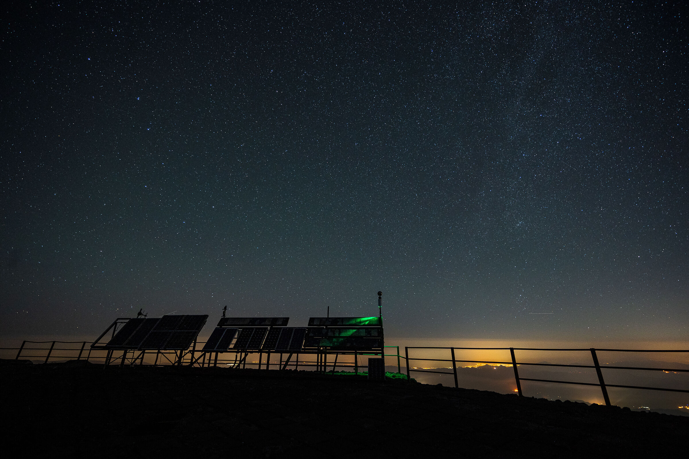 Greetings from the space base on Etna
