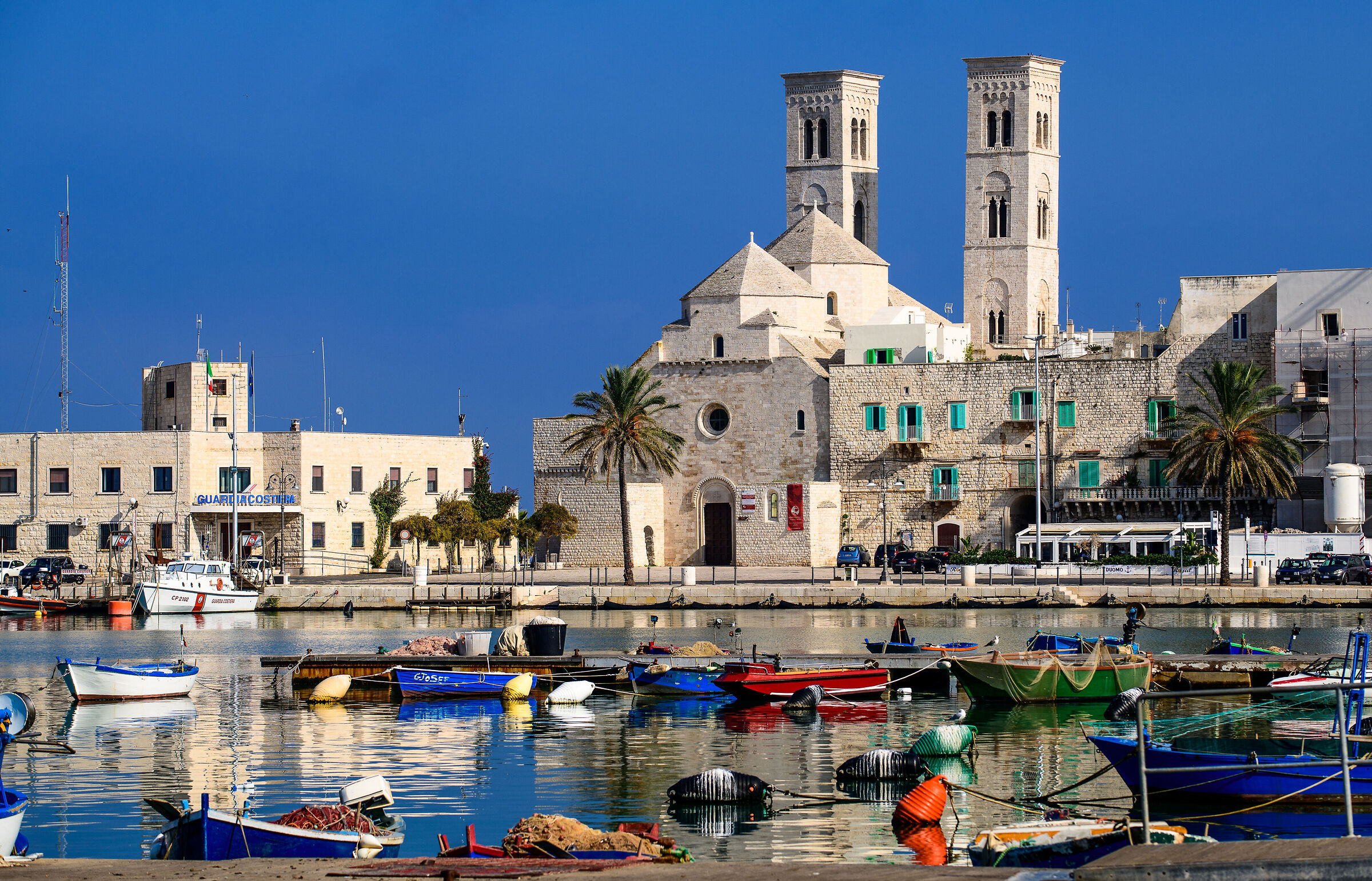 Molfetta (Ba)-Commercial Port with Cathedral view