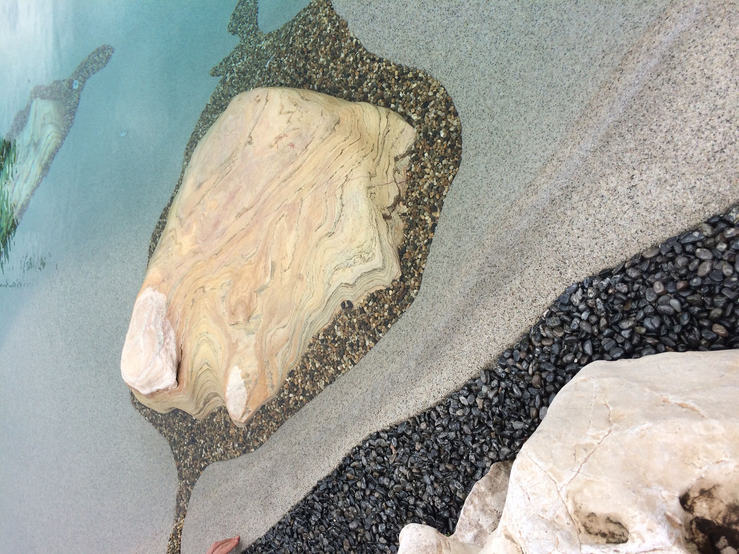 rocks and water