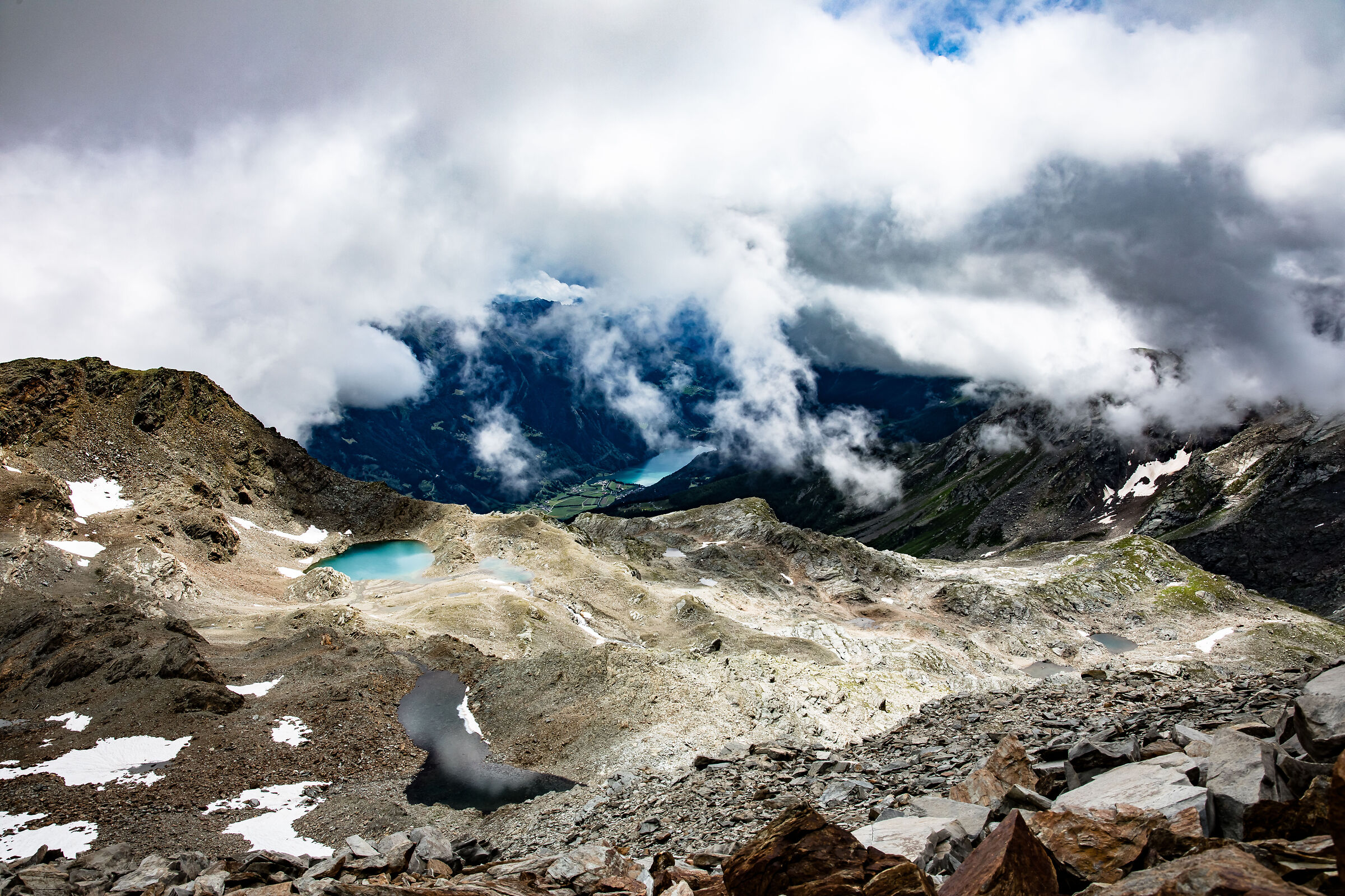 Vista da cima Fontana 3070mt