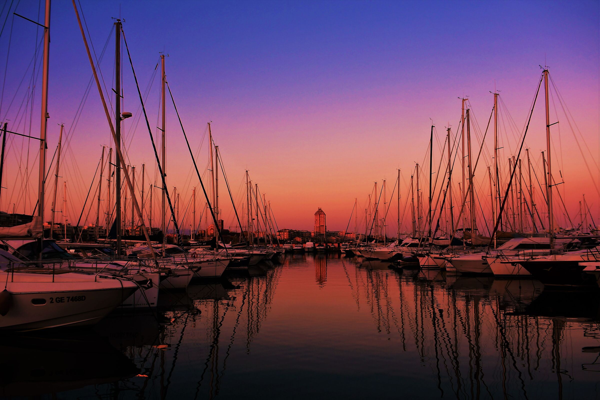 Cullate dalla luce del tramonto