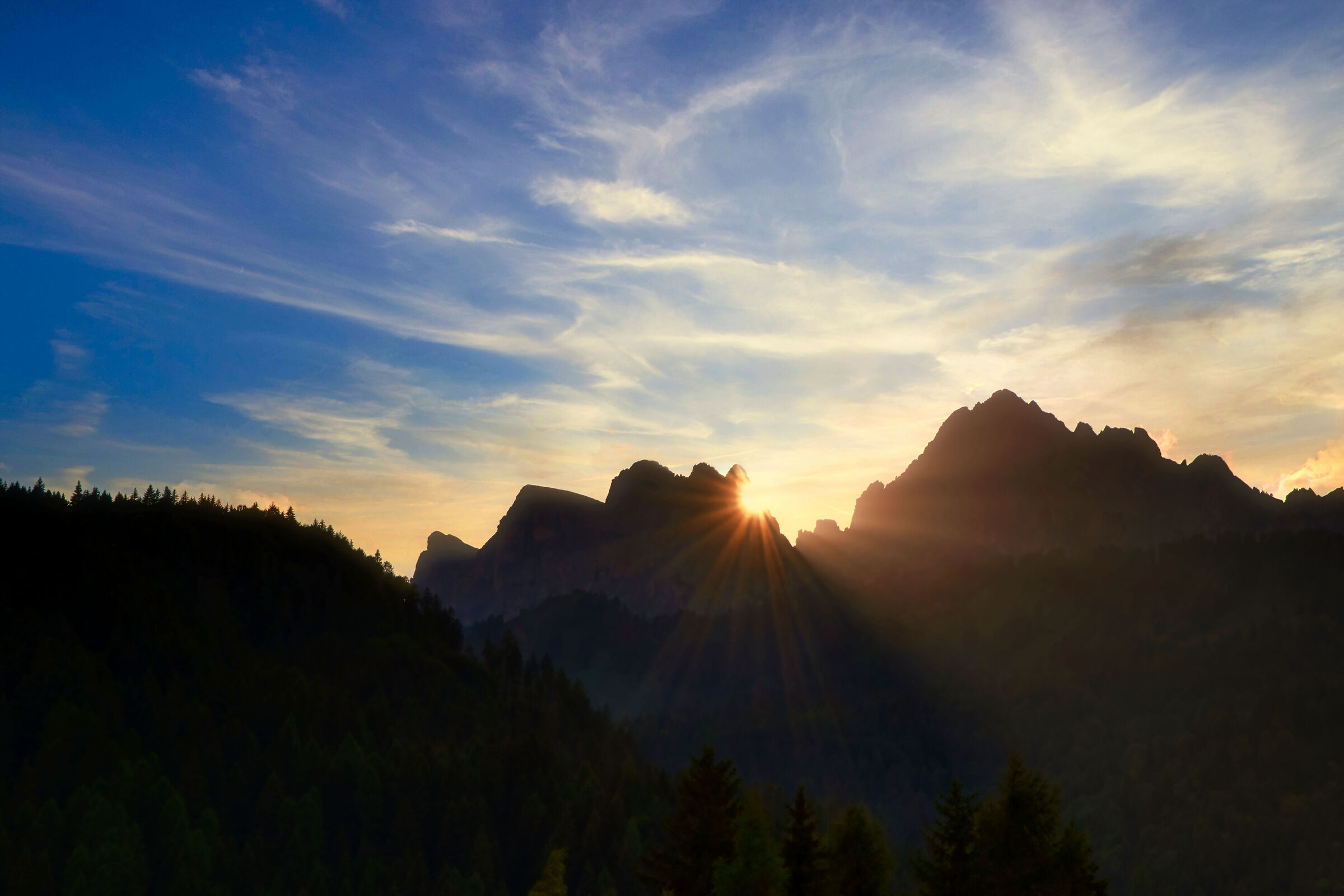The Rocchette at sunset