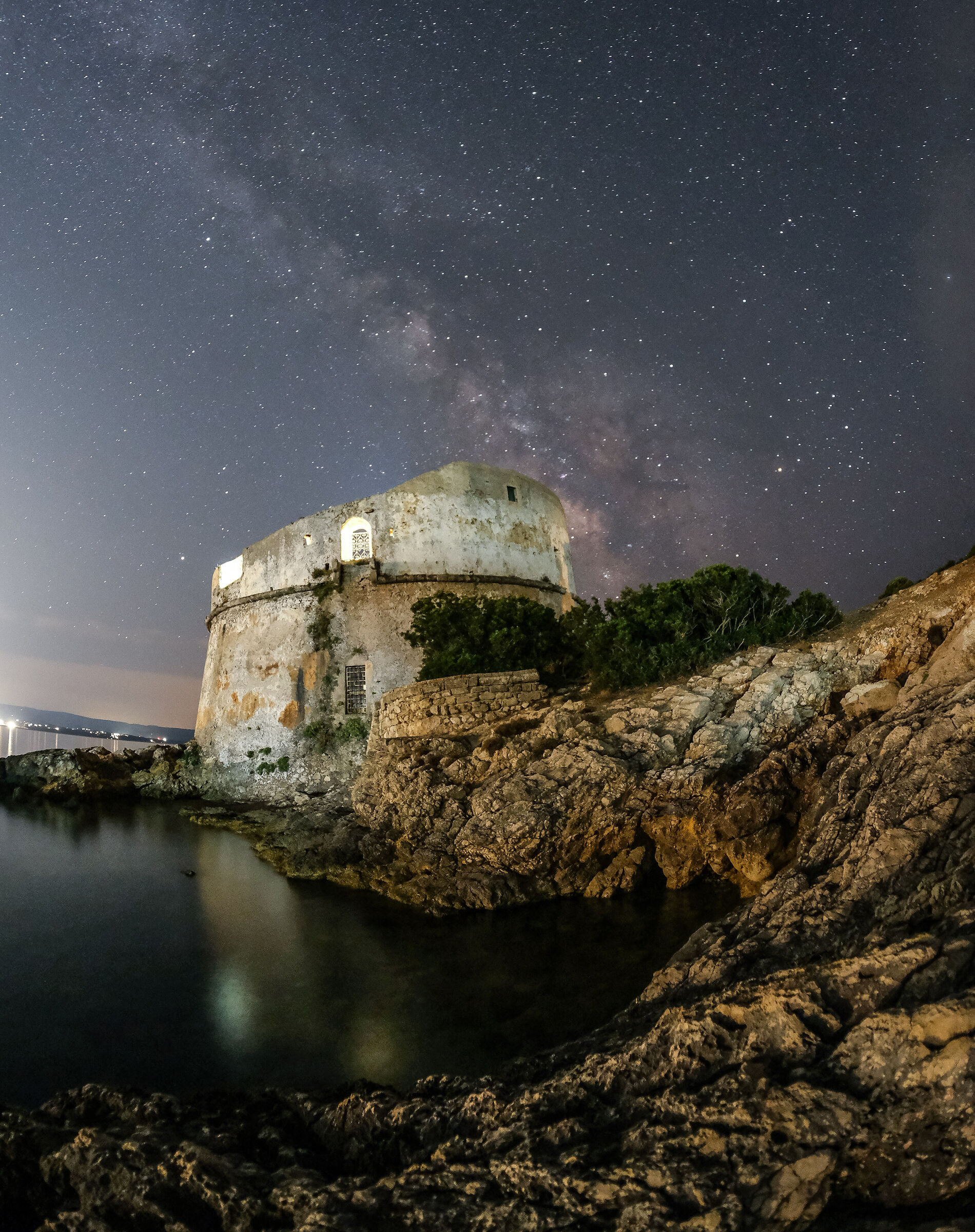 Torre del Lazzaretto sotto le stelle