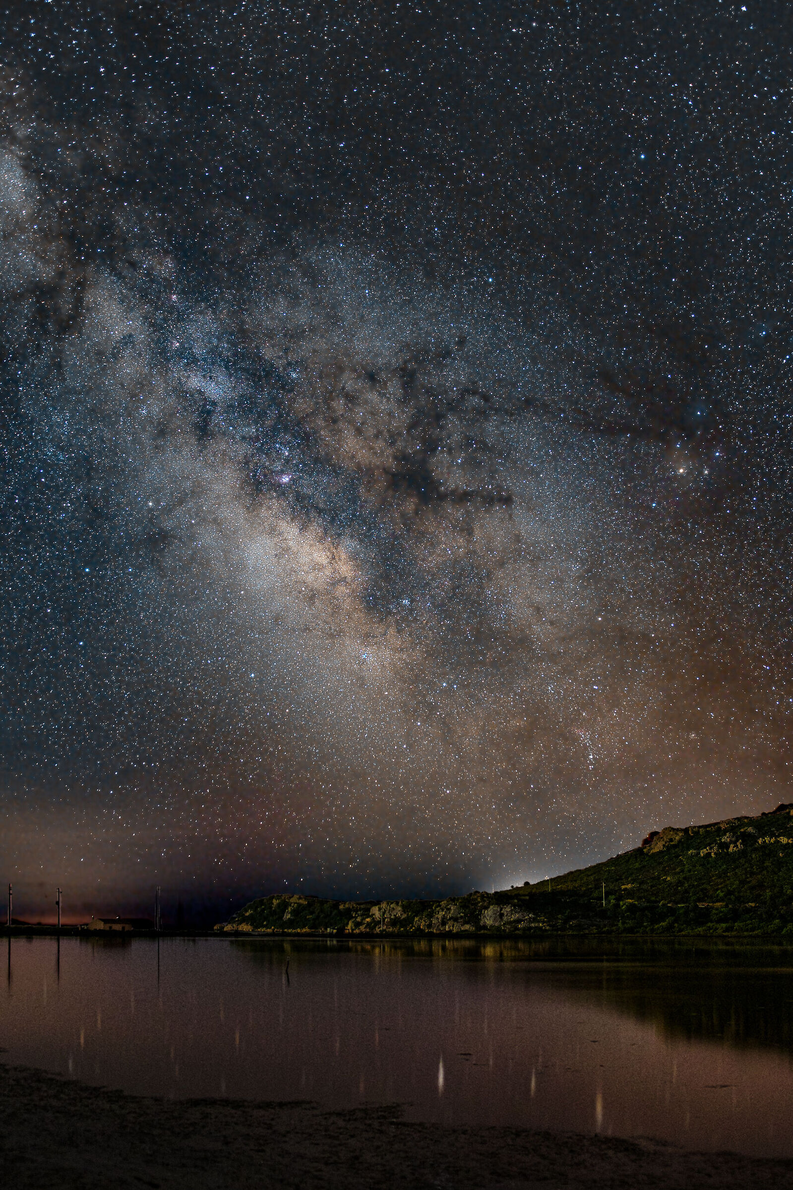 Via lattea nello stagno di Teulada