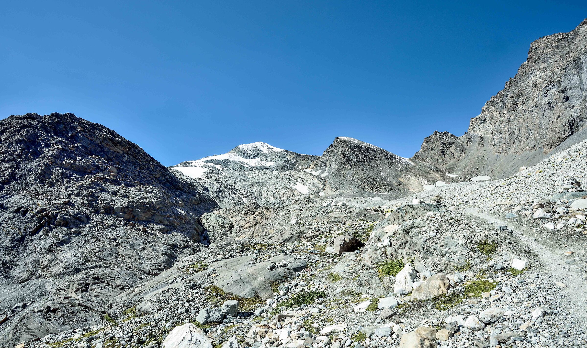 Val di Rhemes il tratto finale di salita al Col Bassac