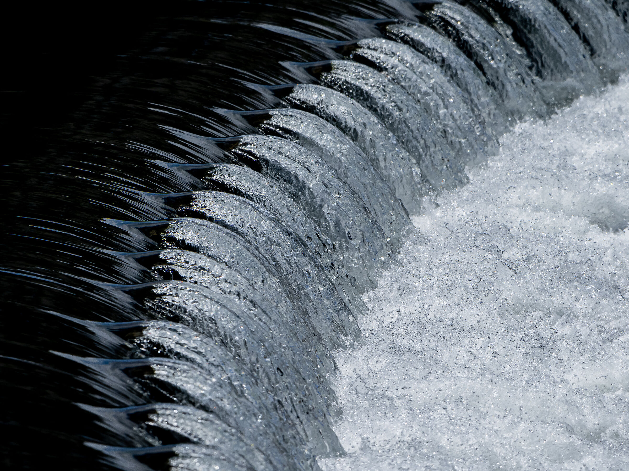 The movements of the water....