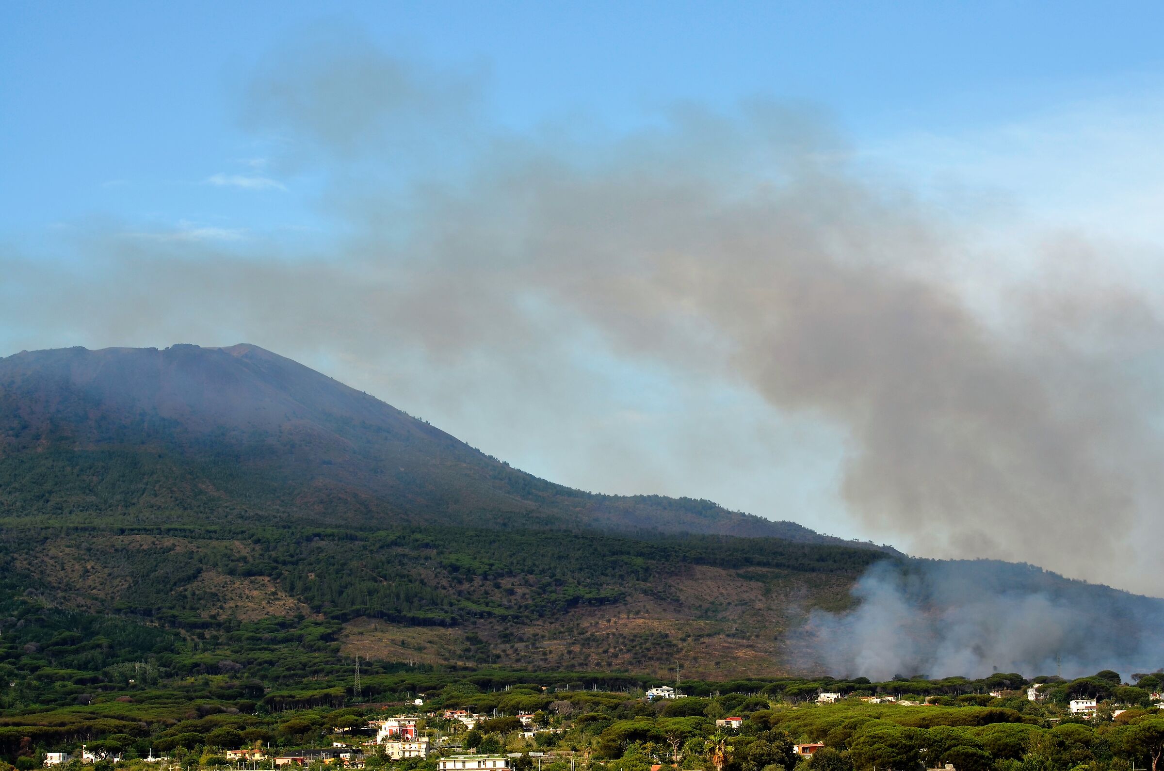 fire on Vesuvius
