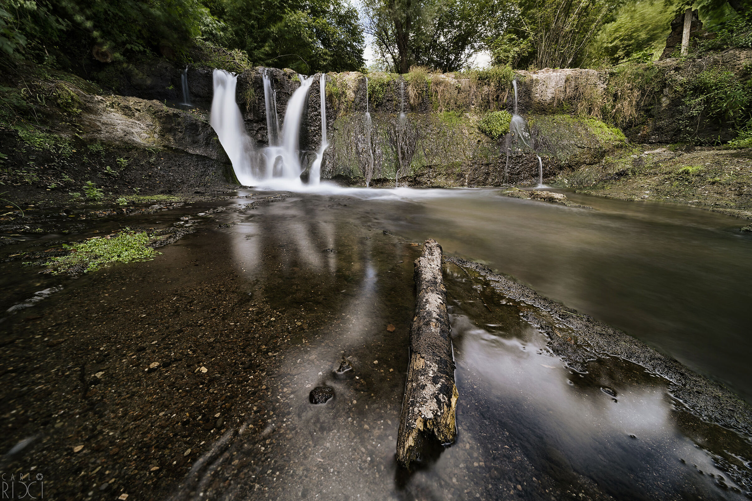 Waterfalls at the Forre di Corchiano