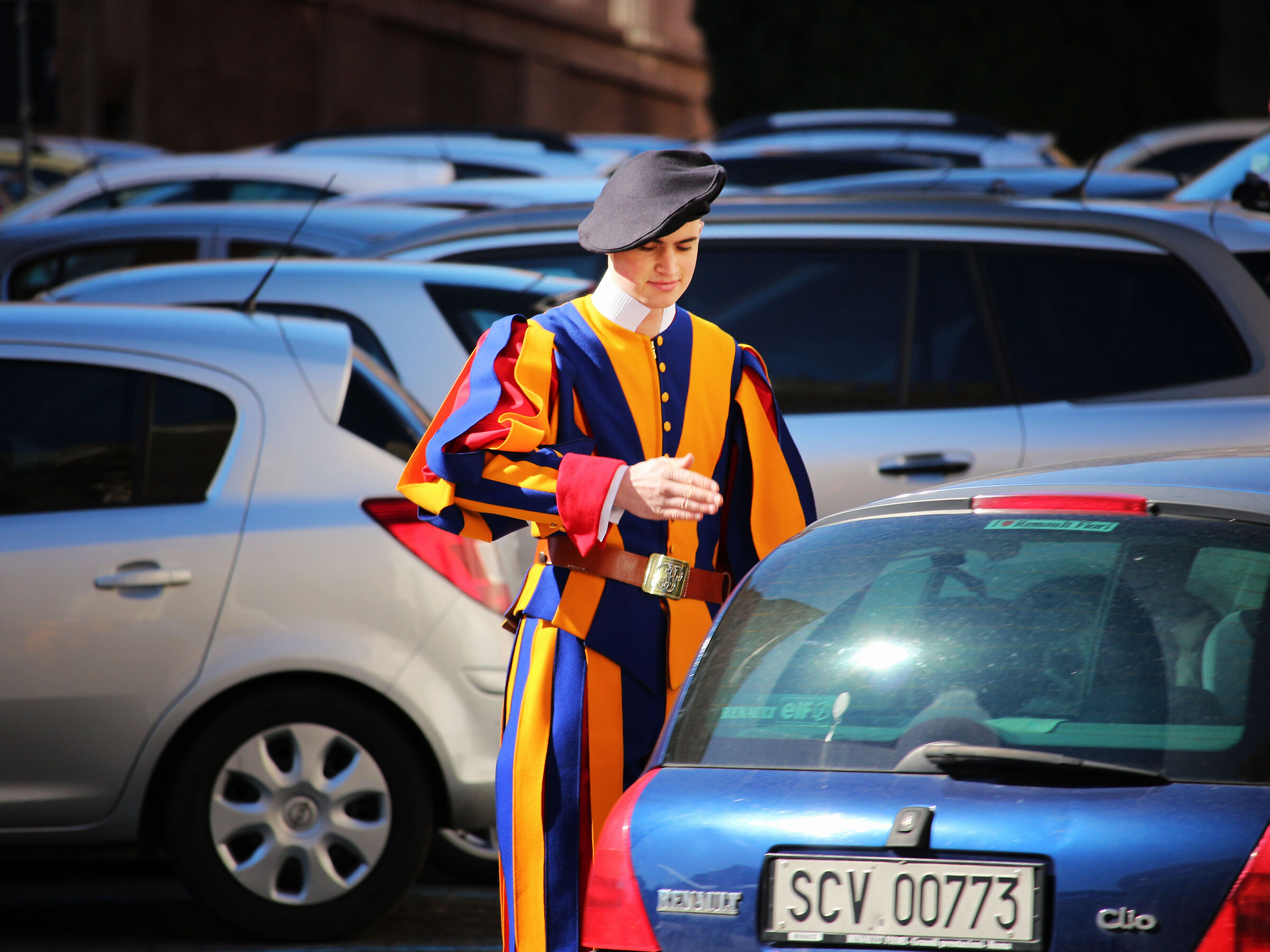 Dirigere il traffico a Vaticano...