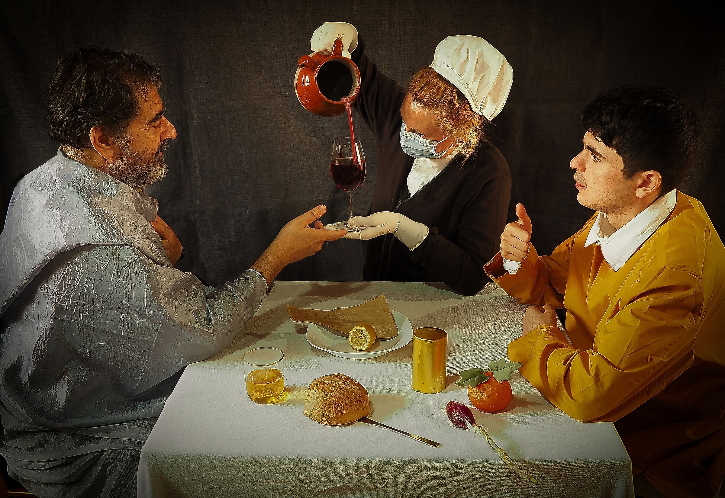 Il pranzo degli agricoltori, Diego Velázquez 1618