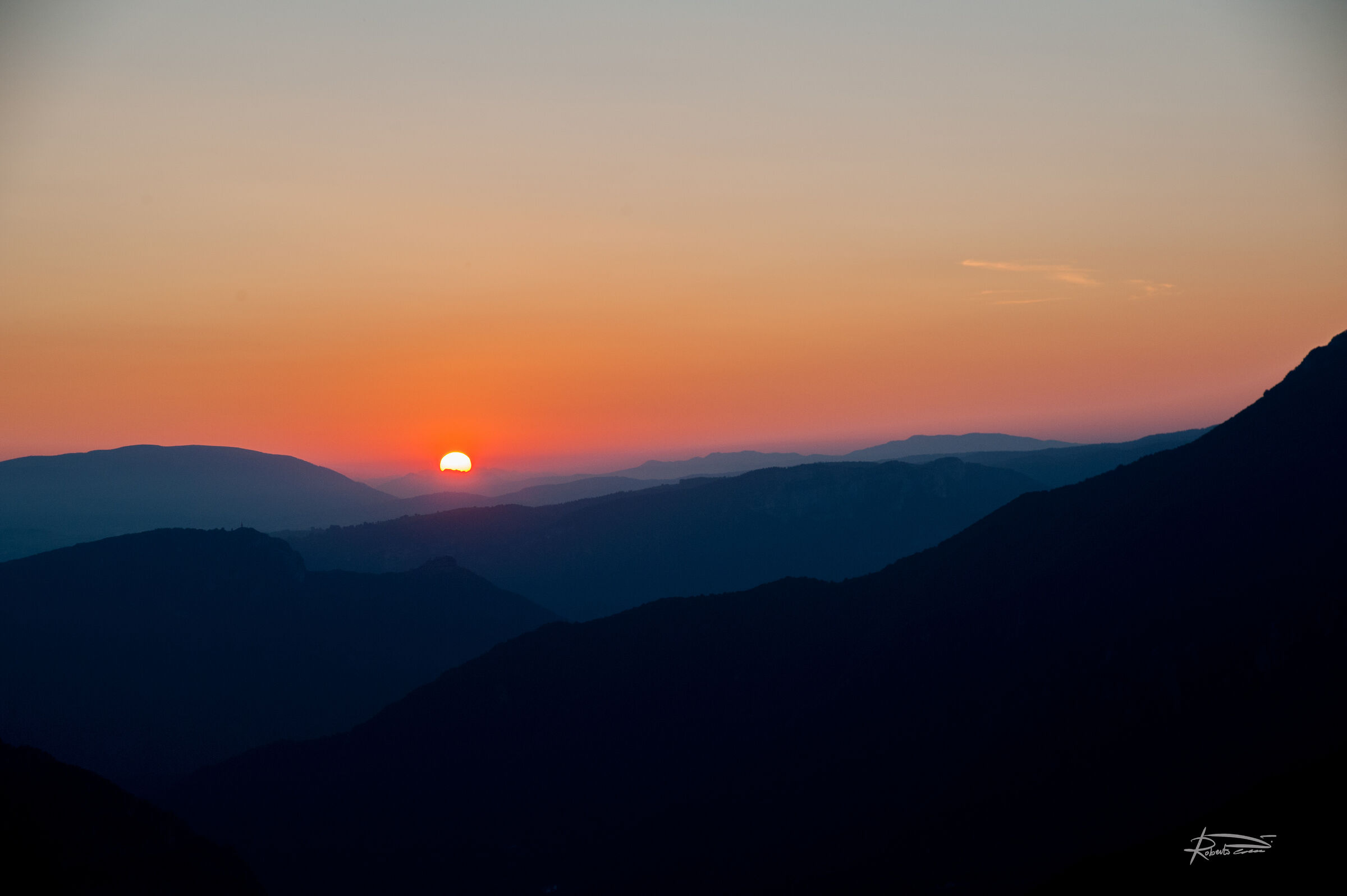 The sunrise from pasubio