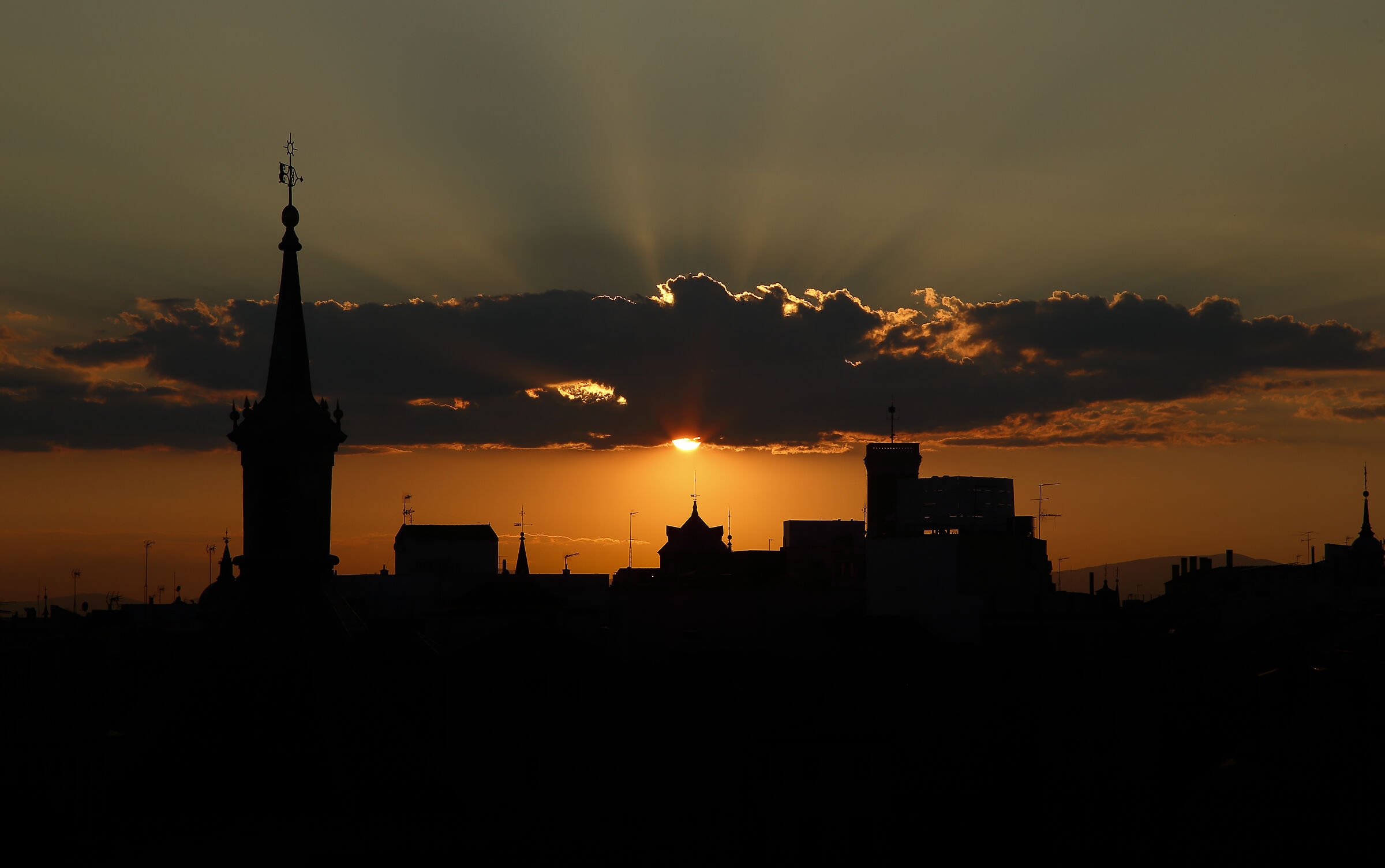 Sunset in Madrid