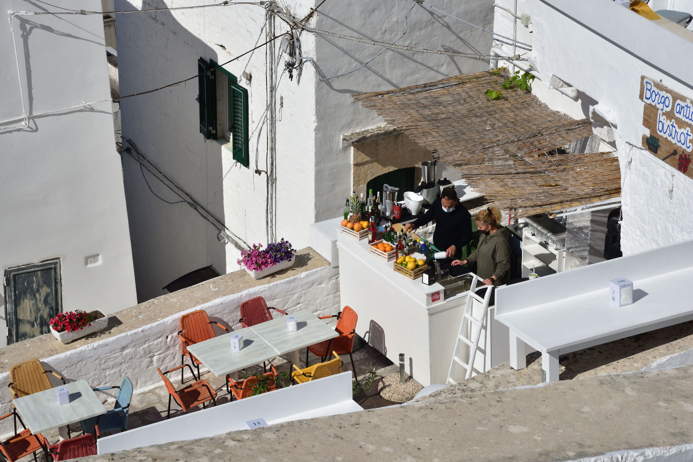 preparativi per la serata