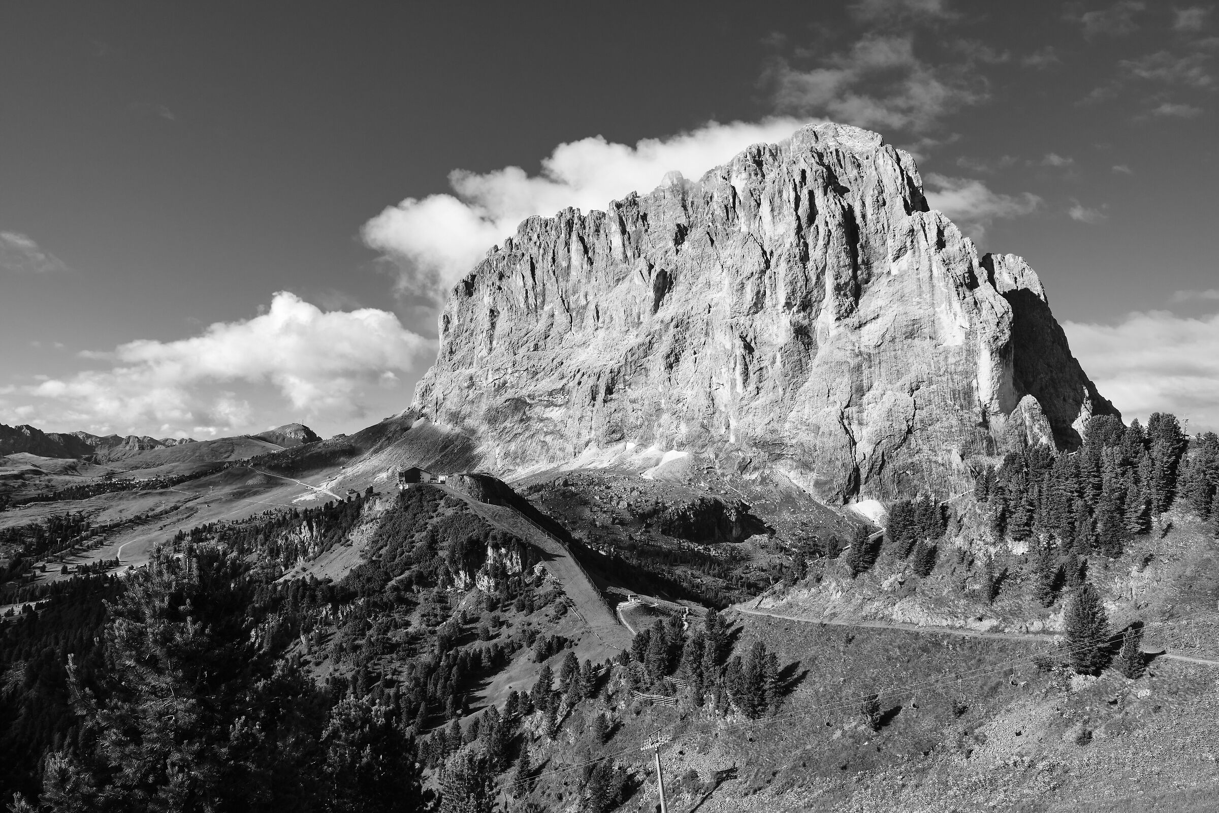 Gli sbuffi mattutini del Sassolungo