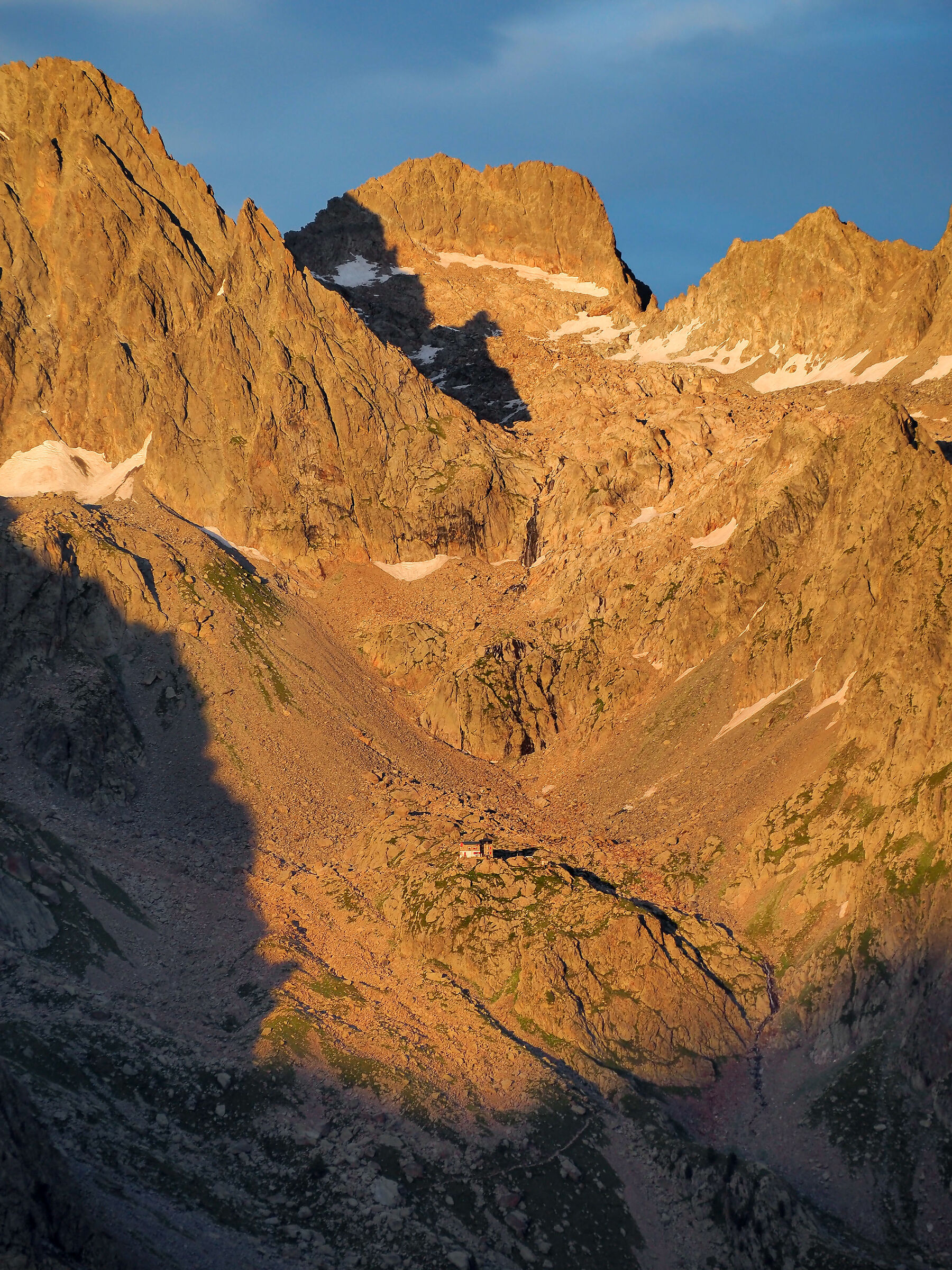 Refuge Remondino at sunset