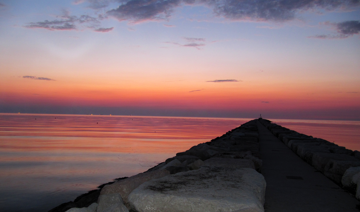 Alba dalla foce del Brenta