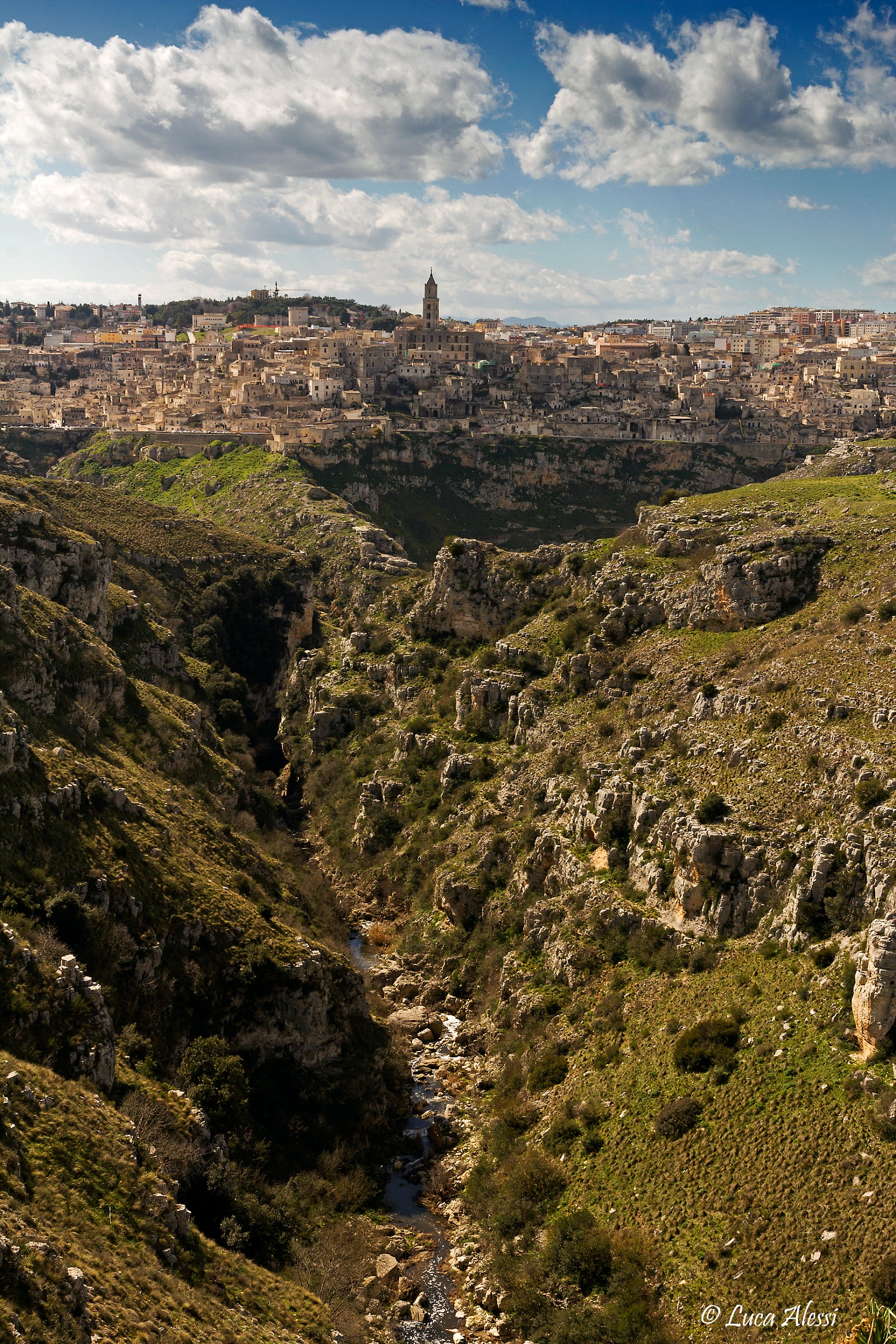 Matera and the canyon